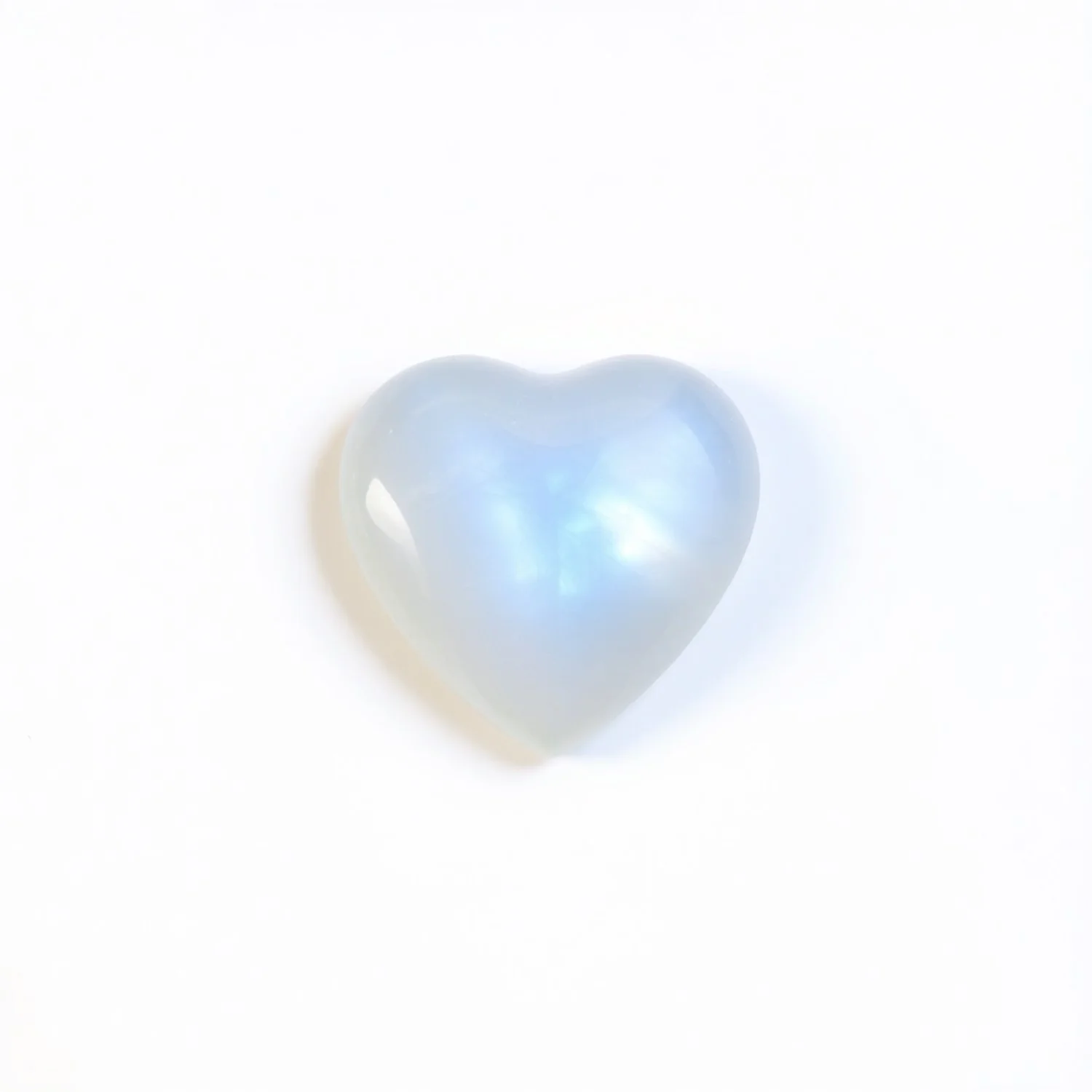 Moonstone 1PC Small 7x7 MM Heart Cabochon White High-Quality semi Precious Loose Gems