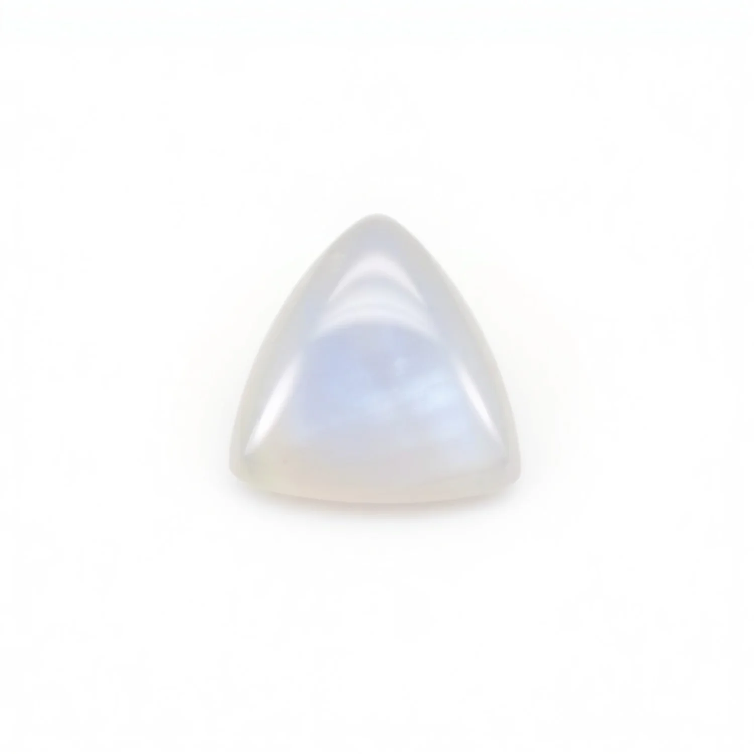Moonstone 1PC Tiny 6x6 MM Triangle Cabochon White Pure semi Precious Loose Gems - Image 2