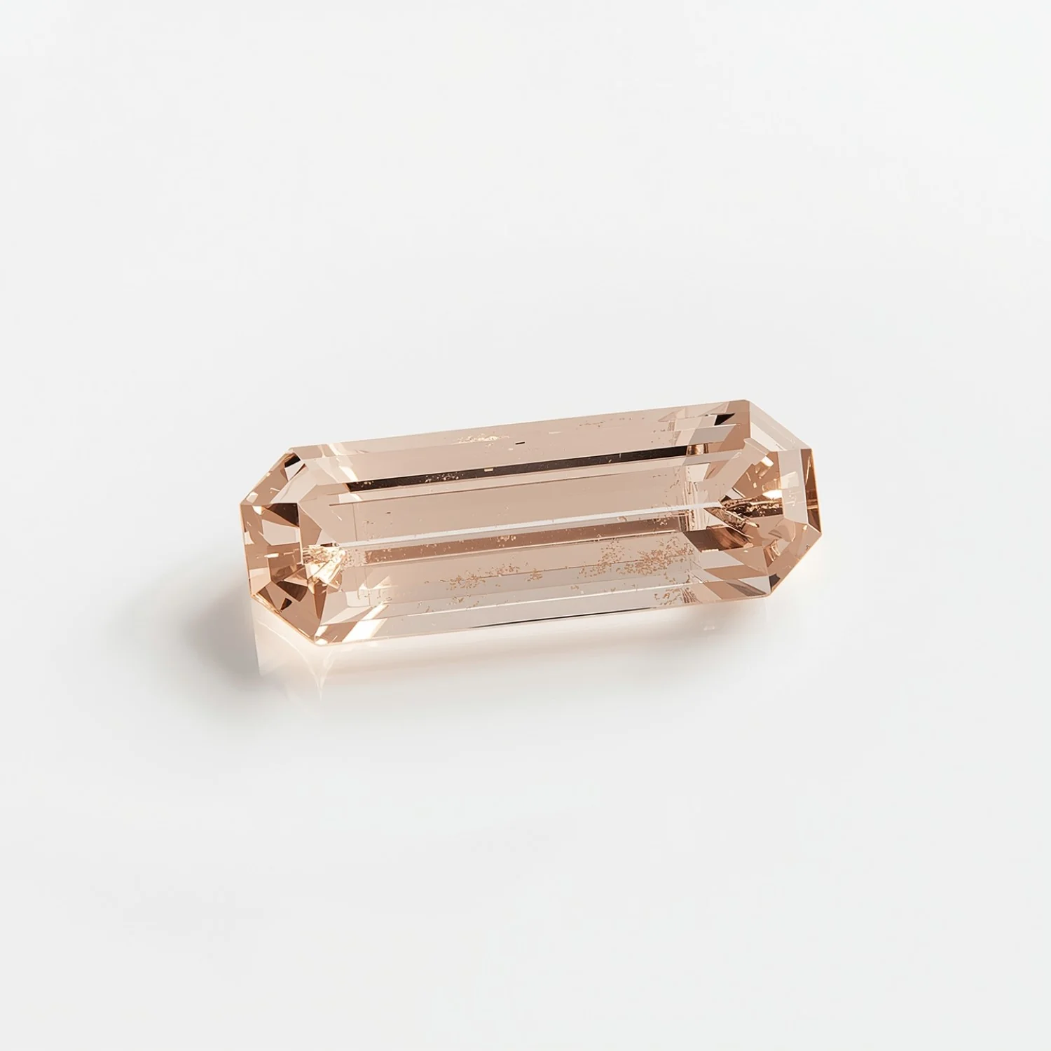 Morganite 10PC Tiny 2.5x5 MM Baguette Faceted Pink Polished Semi Precious Loose Gemstones - Image 2