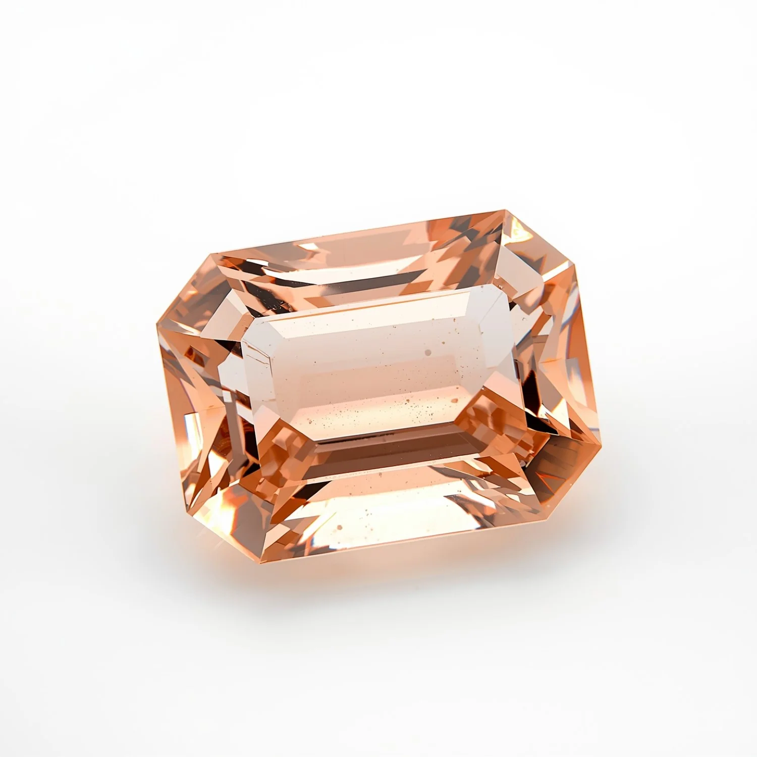 Morganite 1PC Chunky 13x18 MM Emerald Faceted Pink Pure Semi Precious Loose Gemstones