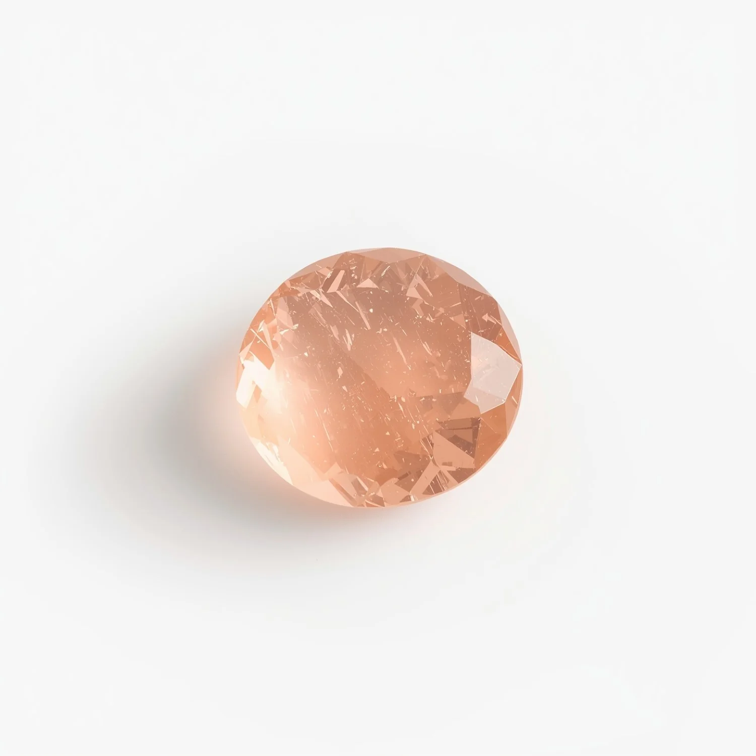 Morganite 1PC Chunky 14x14 MM Round Faceted Pink Genuine Semi Precious Loose Gemstones - Image 2
