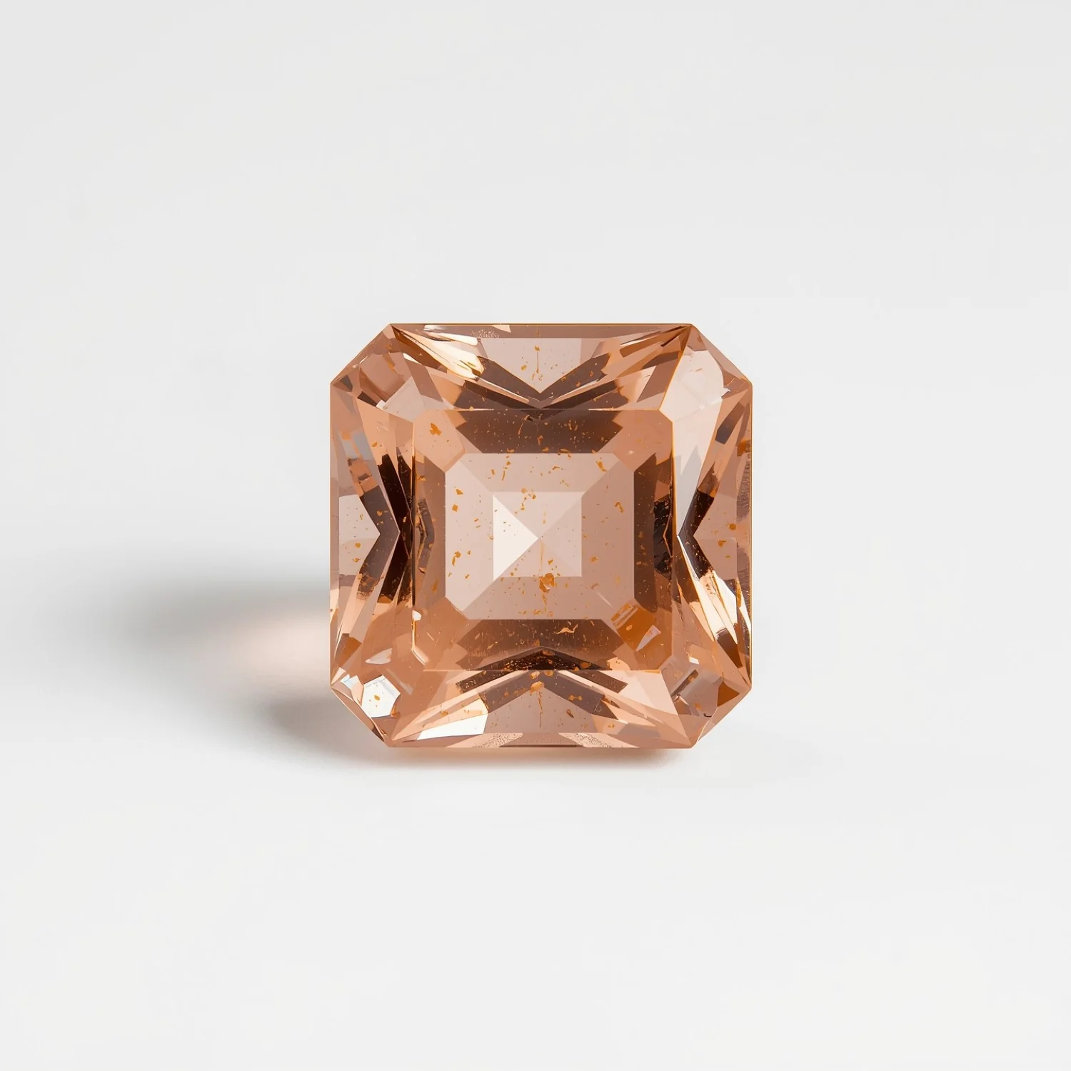 Morganite 1PC Chunky 15x15 MM Square Faceted Pink Superior Semi Precious Gems - Image 2