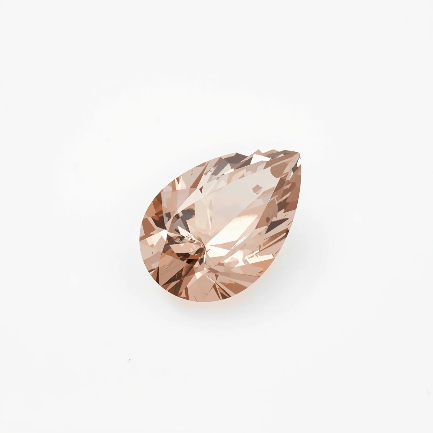 Morganite 1PC Chunky 15x20 MM Pear Faceted Pink Splendid Semi Precious Loose Gemstone - Image 2