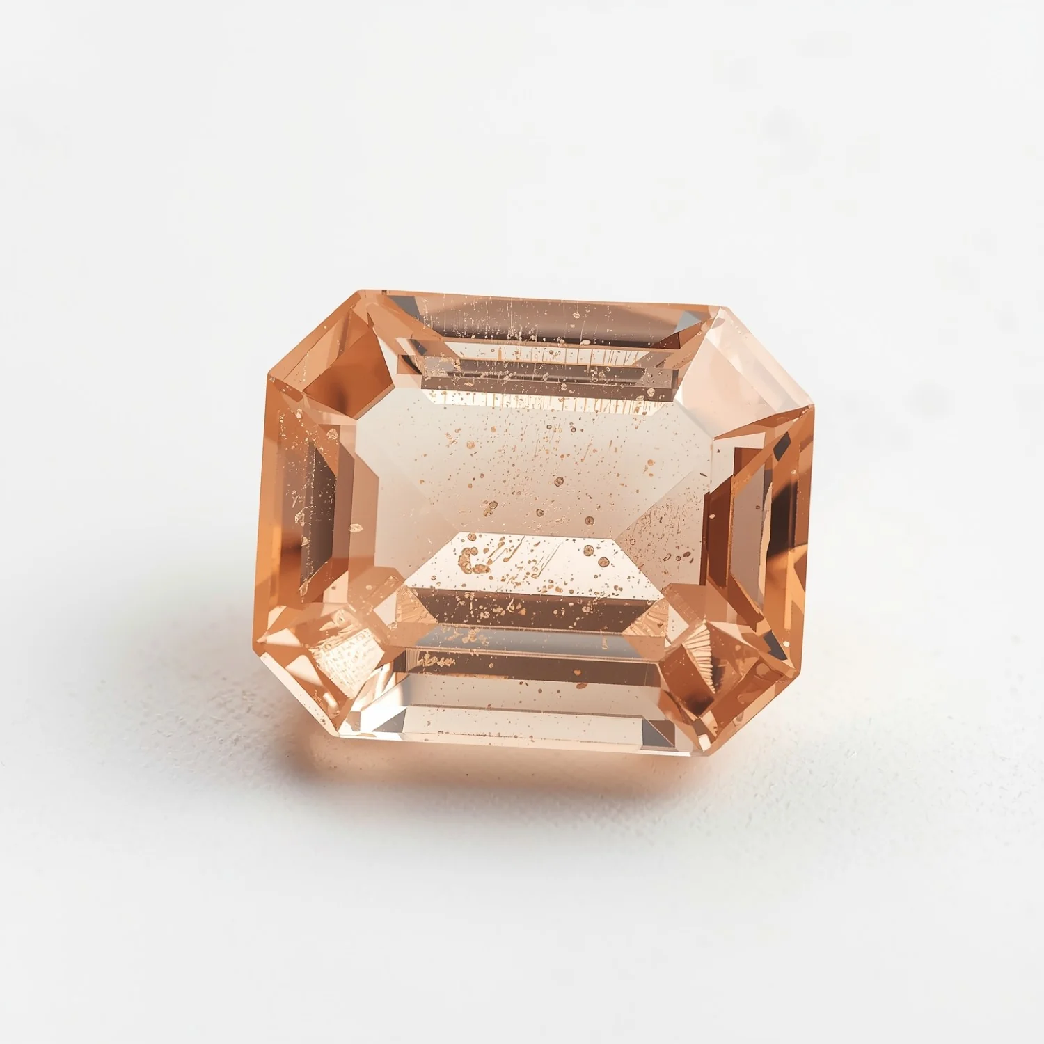 Morganite 1PC Large 10x14 MM Emerald Faceted Pink Genuine Semi Precious Loose Gems