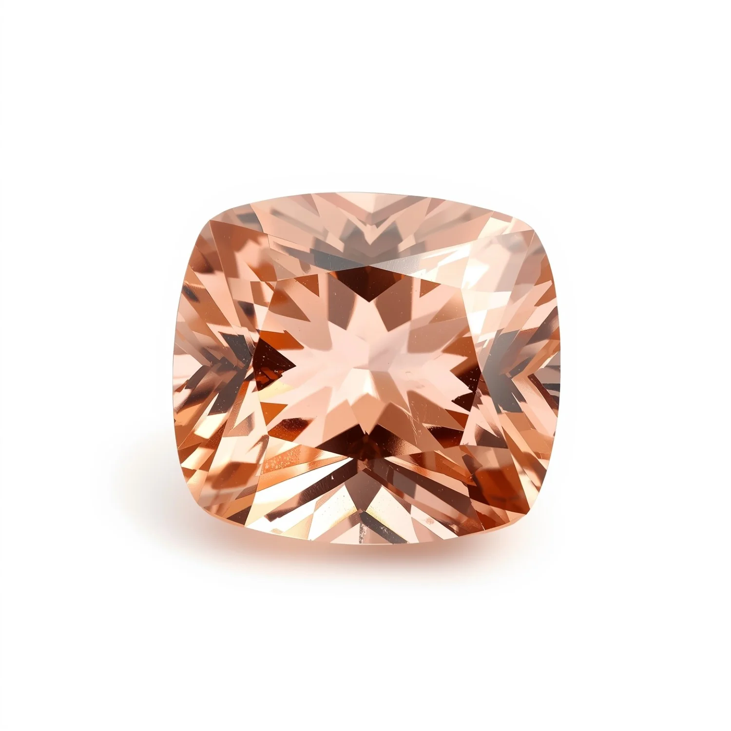 Morganite 1PC Large 11x11 MM Cushion Faceted Pink Fine Semi Precious Gems