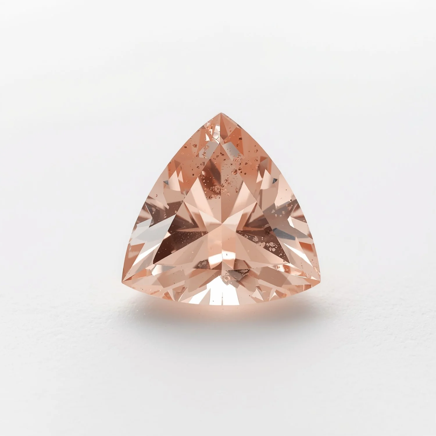 Morganite 1PC Large 11x11 MM Triangle Faceted Pink Fine Semi Precious Gems