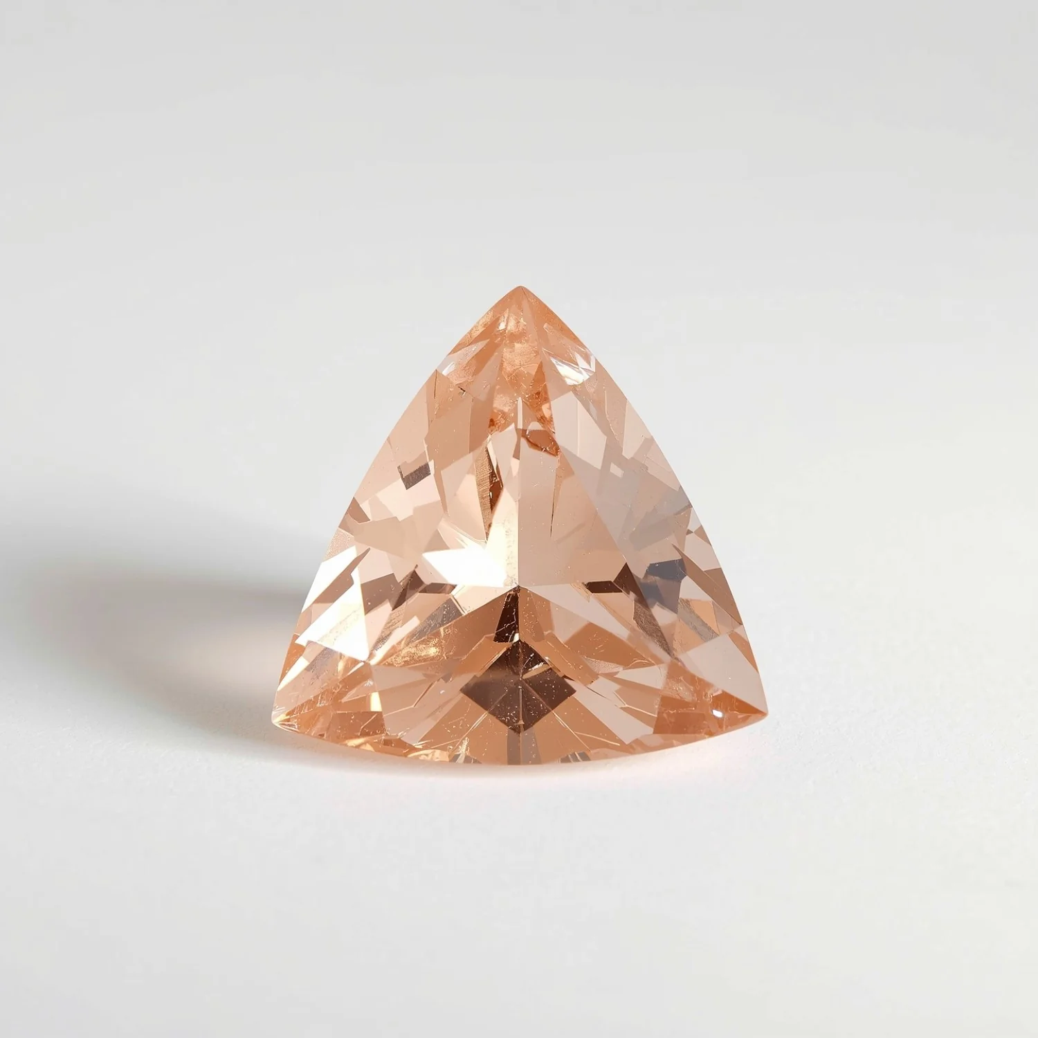 Morganite 1PC Large 11x11 MM Triangle Faceted Pink Fine Semi Precious Gems - Image 2