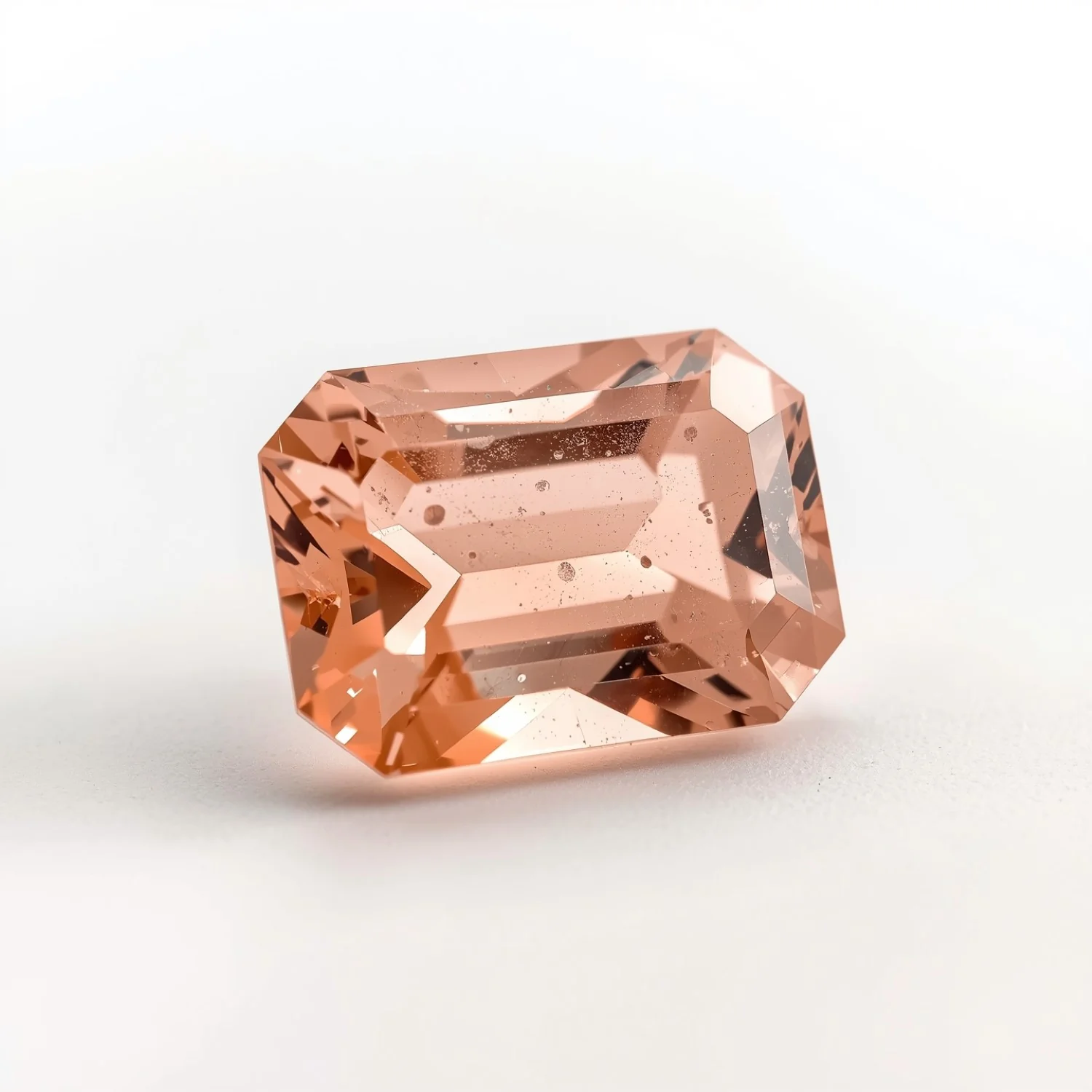 Morganite 1PC Large 8x12 MM Emerald Faceted Pink High-Quality Semi Precious Loose Gemstones