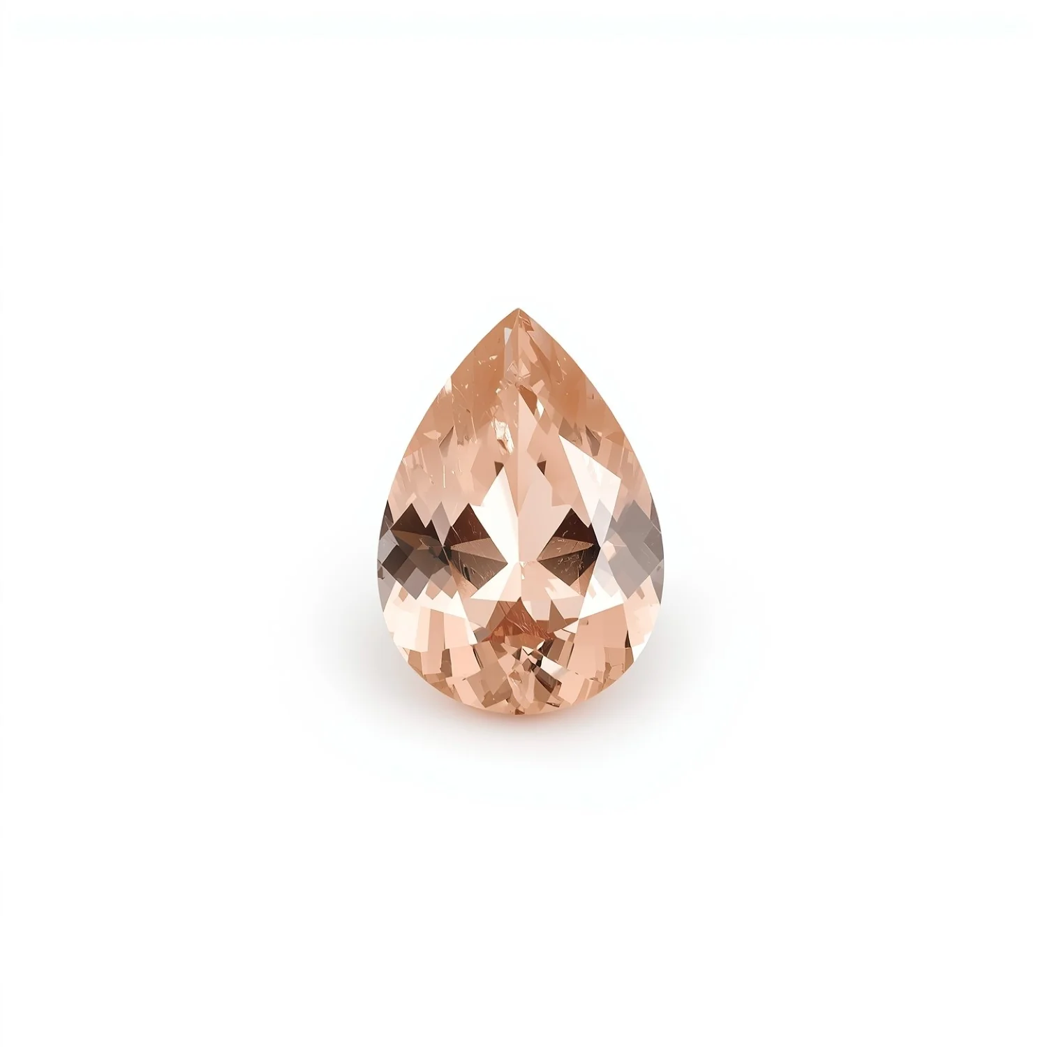 Morganite 1PC Large 8x12 MM Pear Faceted Pink Pure Semi Precious Loose Gems - Image 2