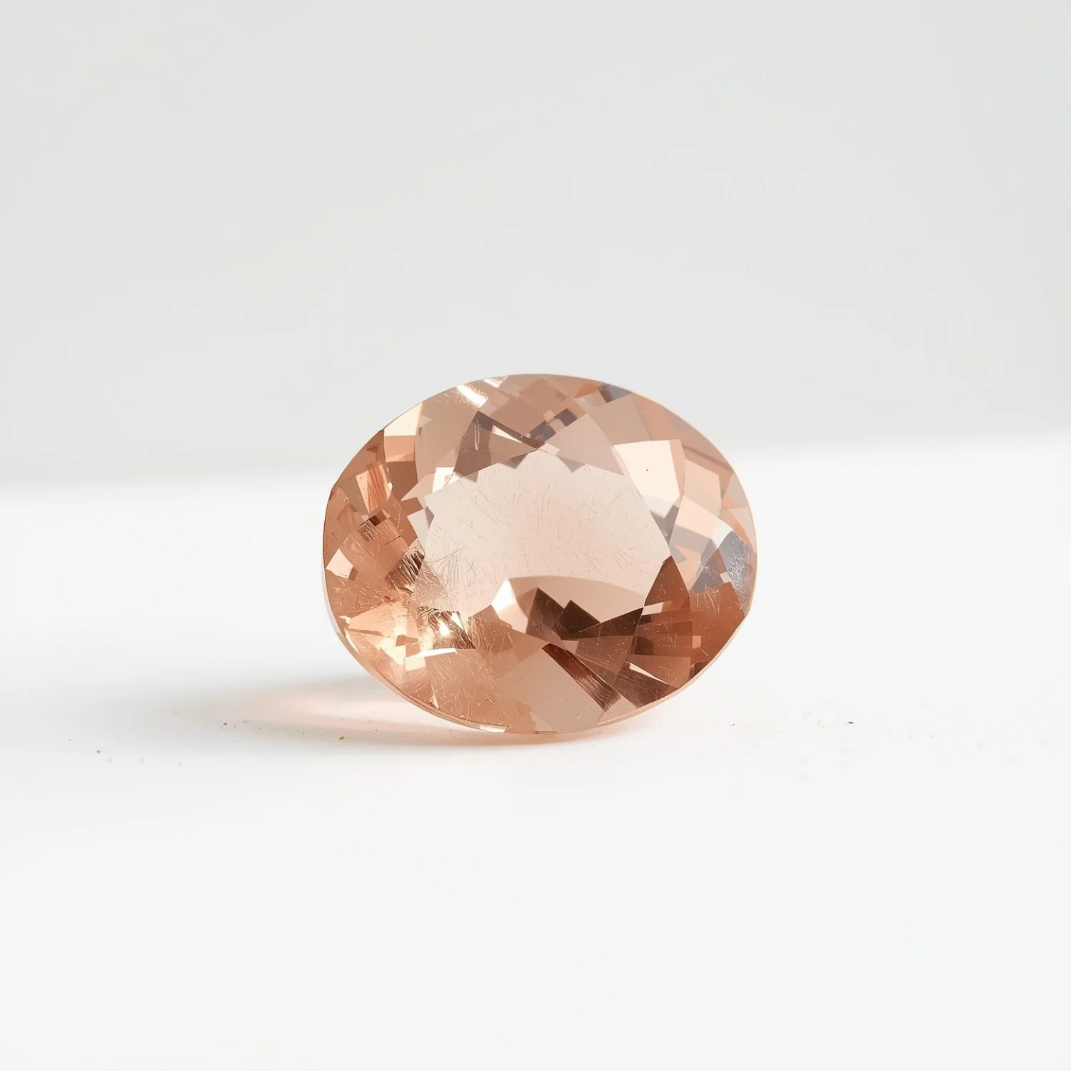 Morganite 1PC Medium 8x10 MM Oval Faceted Pink Brilliant Semi Precious Loose Gems - Image 2