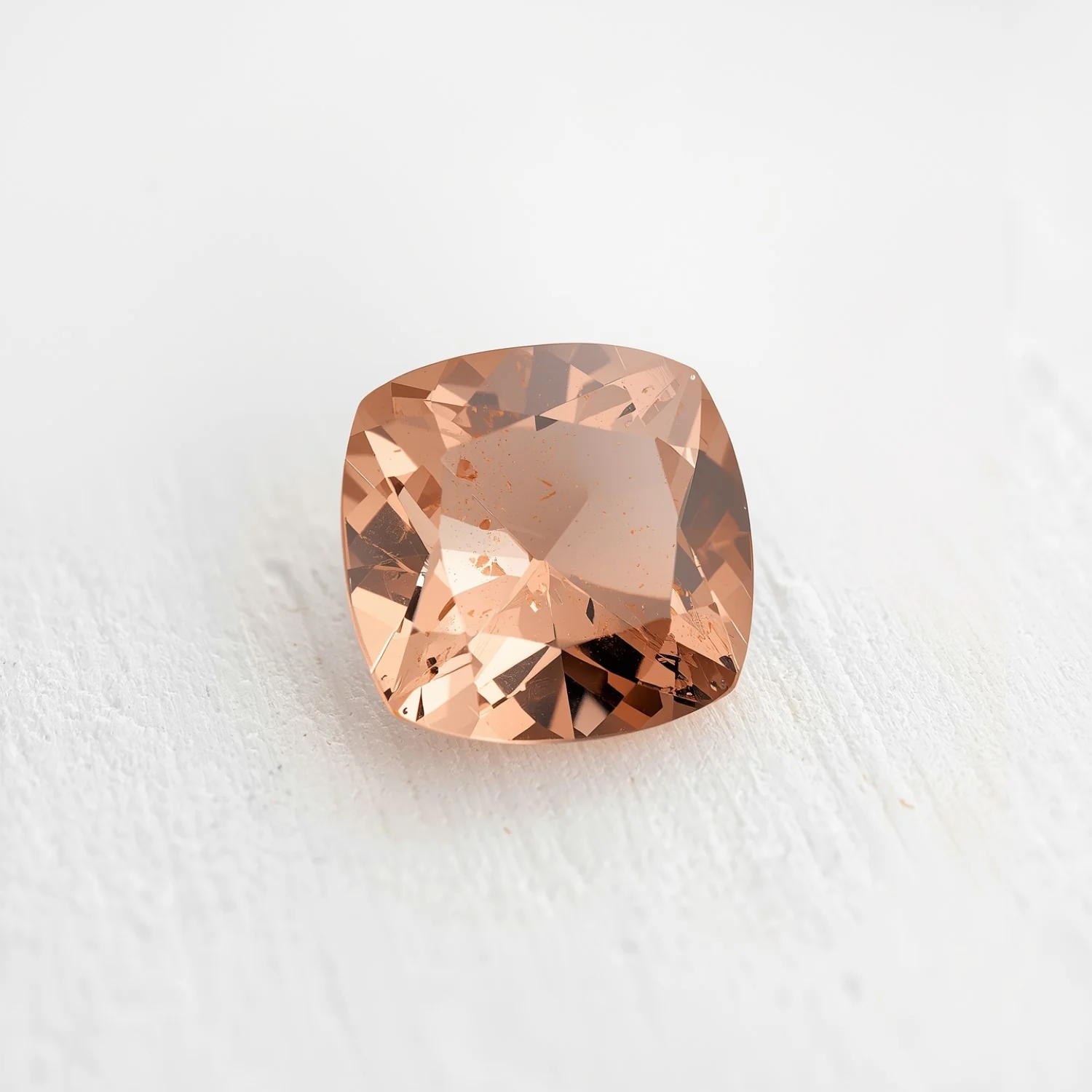 Morganite 1PC Medium 9x9 MM Cushion Faceted Pink Lustrous Semi Precious Loose Gemstone - Image 2