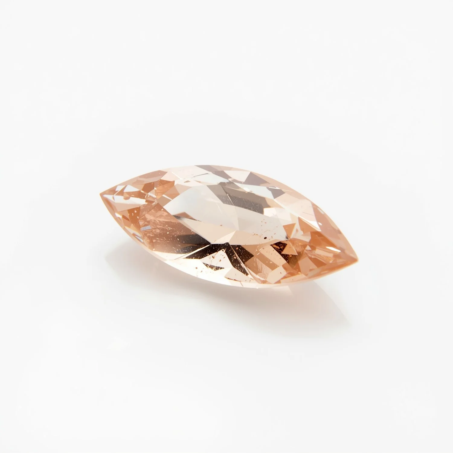 Morganite 1PC Small 5x10 MM Marquise Faceted Pink Fiery Semi Precious Gems - Image 2