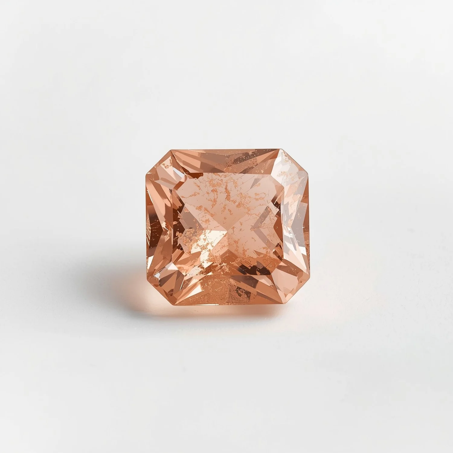 Morganite 1PC Small 7x7 MM Square Faceted Pink Splendid Semi Precious Gems - Image 2
