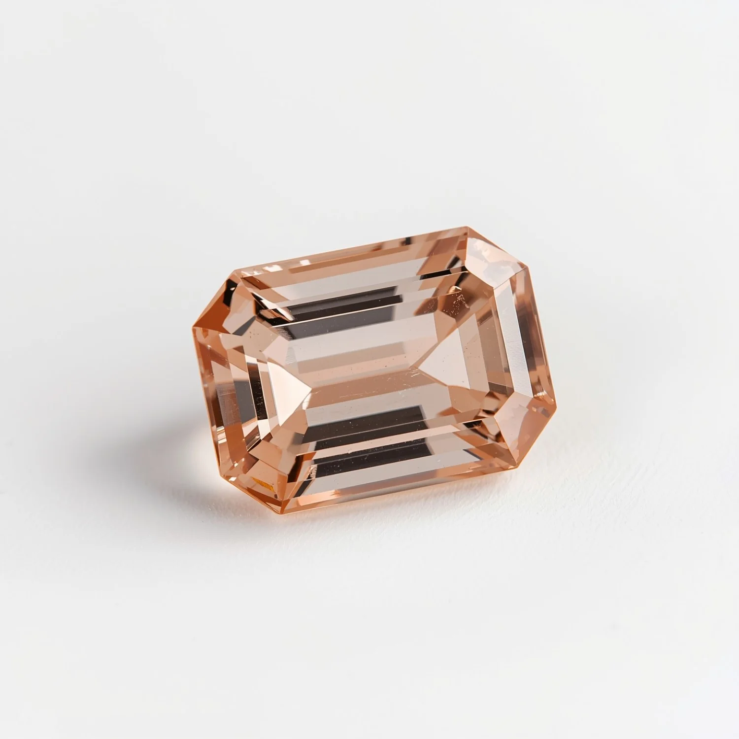 Morganite 1PC Tiny 3x5 MM Emerald Faceted Pink Fiery Semi Precious Loose Gemstone