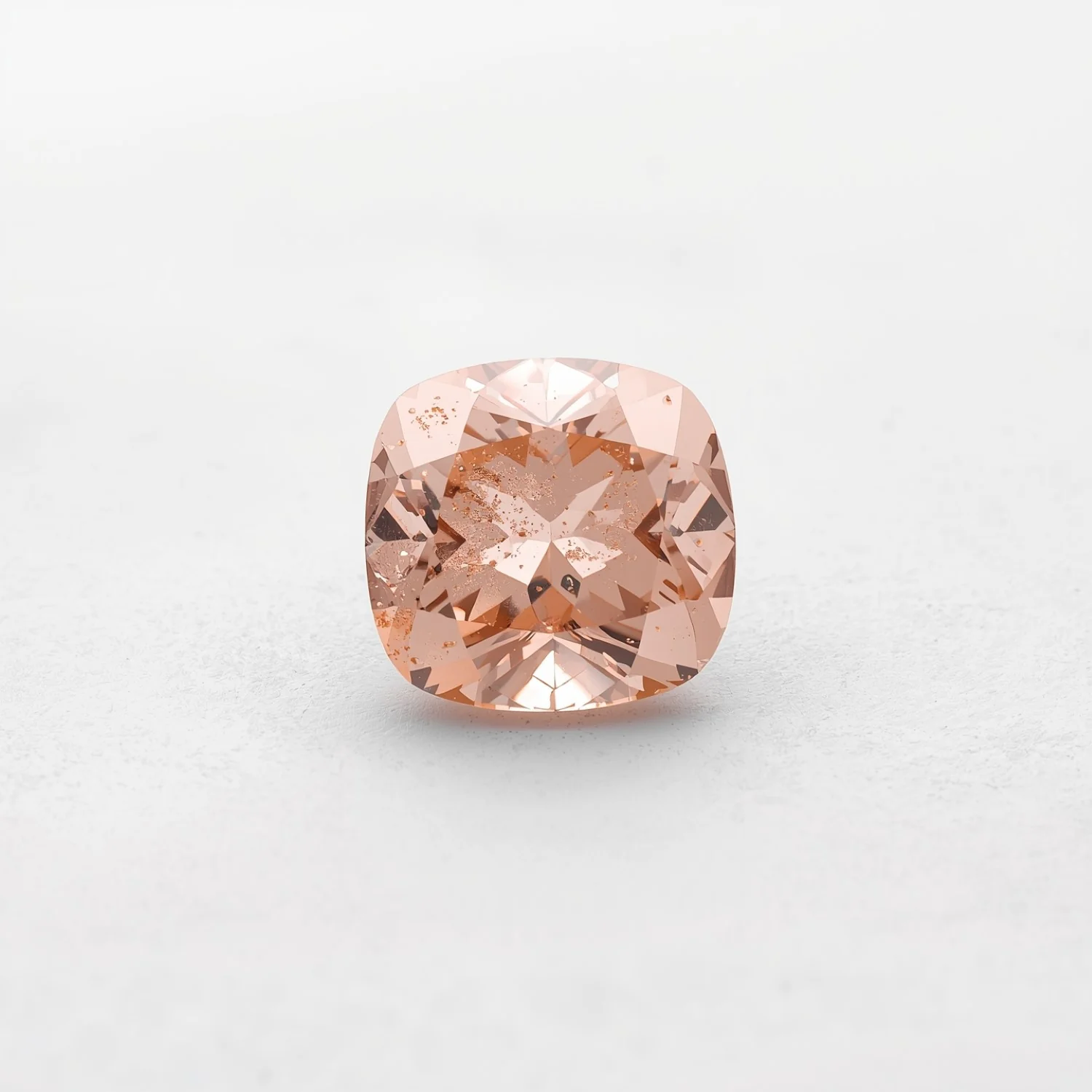 Morganite 1PC Tiny 5x5 MM Cushion Faceted Pink Sparkling Semi Precious Loose Gemstone