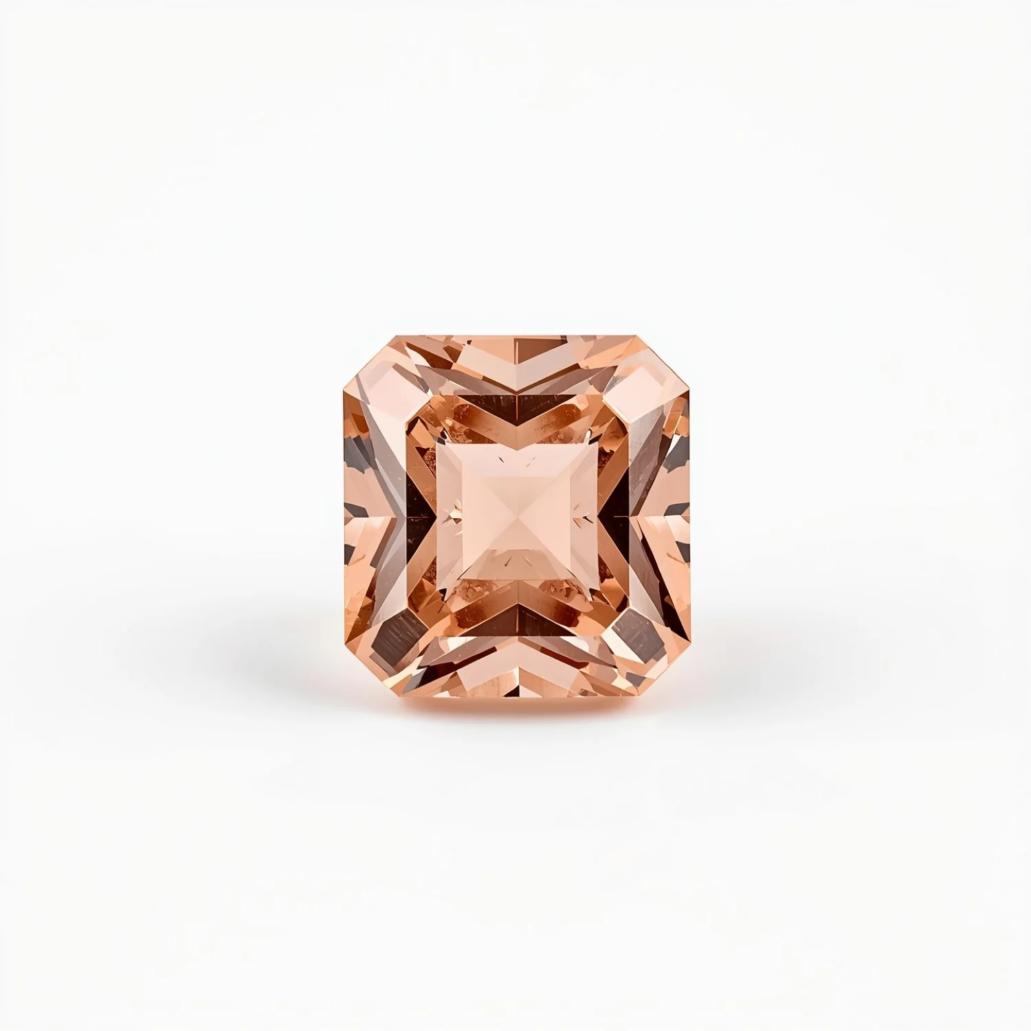 Morganite 1PC Tiny 6x6 MM Square Faceted Pink Polished Semi Precious Loose Gemstones