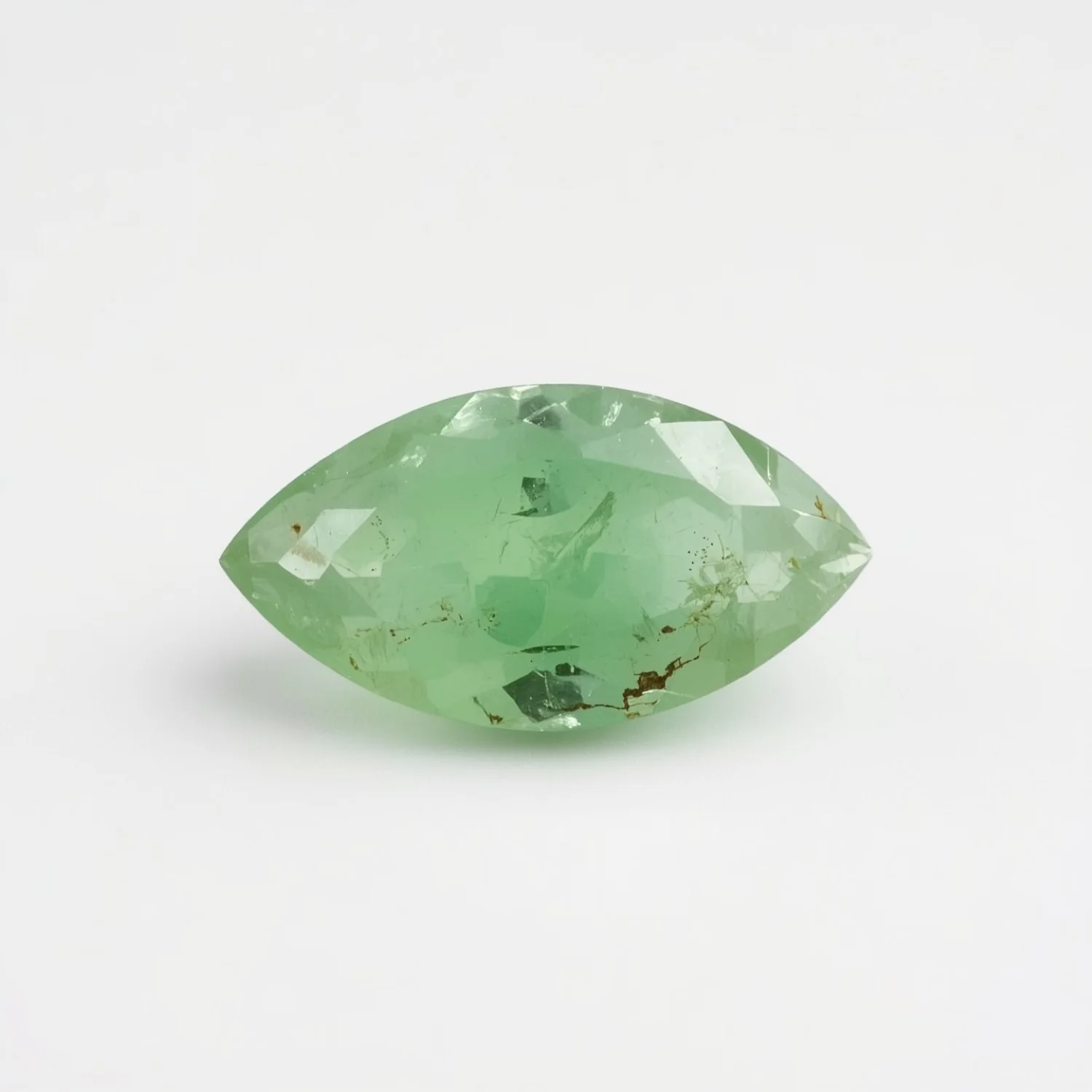 Moss Agate 10PC Tiny 2.5x5 MM Marquise Faceted Green Lustrous Semi Precious Loose Gemstone