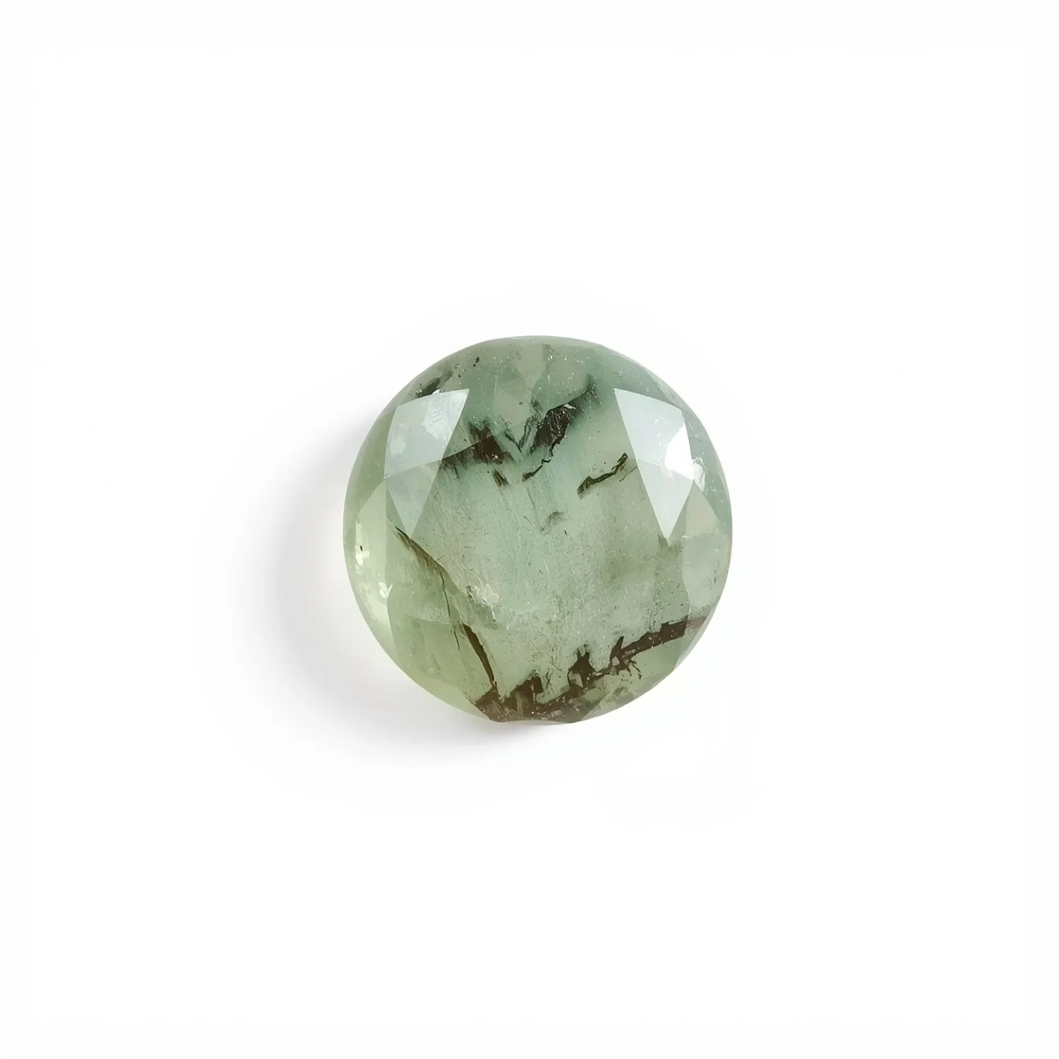 Moss Agate 10PC Tiny 3x3 MM Round Faceted Green Fiery Semi Precious Loose Gemstone - Image 2