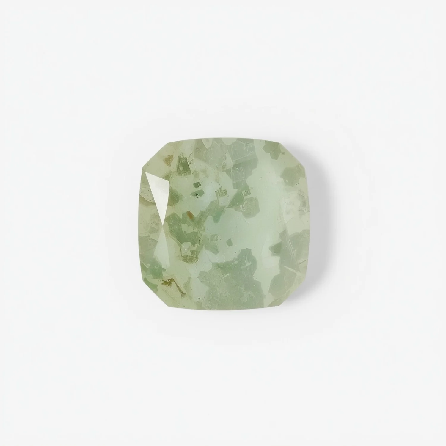Moss Agate 10PC Tiny 4x4 MM Square Faceted Green Brilliant Semi Precious Loose Gemstones
