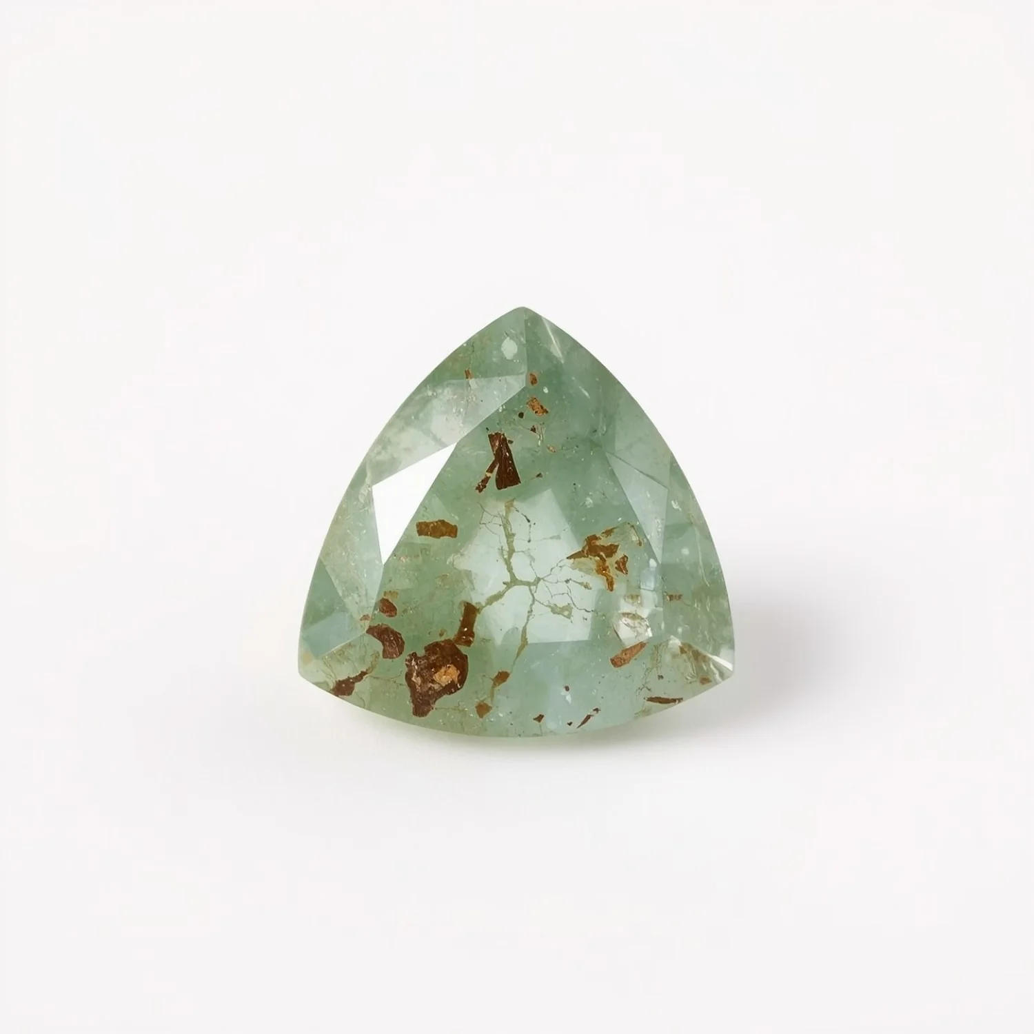 Moss Agate 10PC Tiny 4x4 MM Triangle Faceted Green Brilliant Semi Precious Loose Gemstones