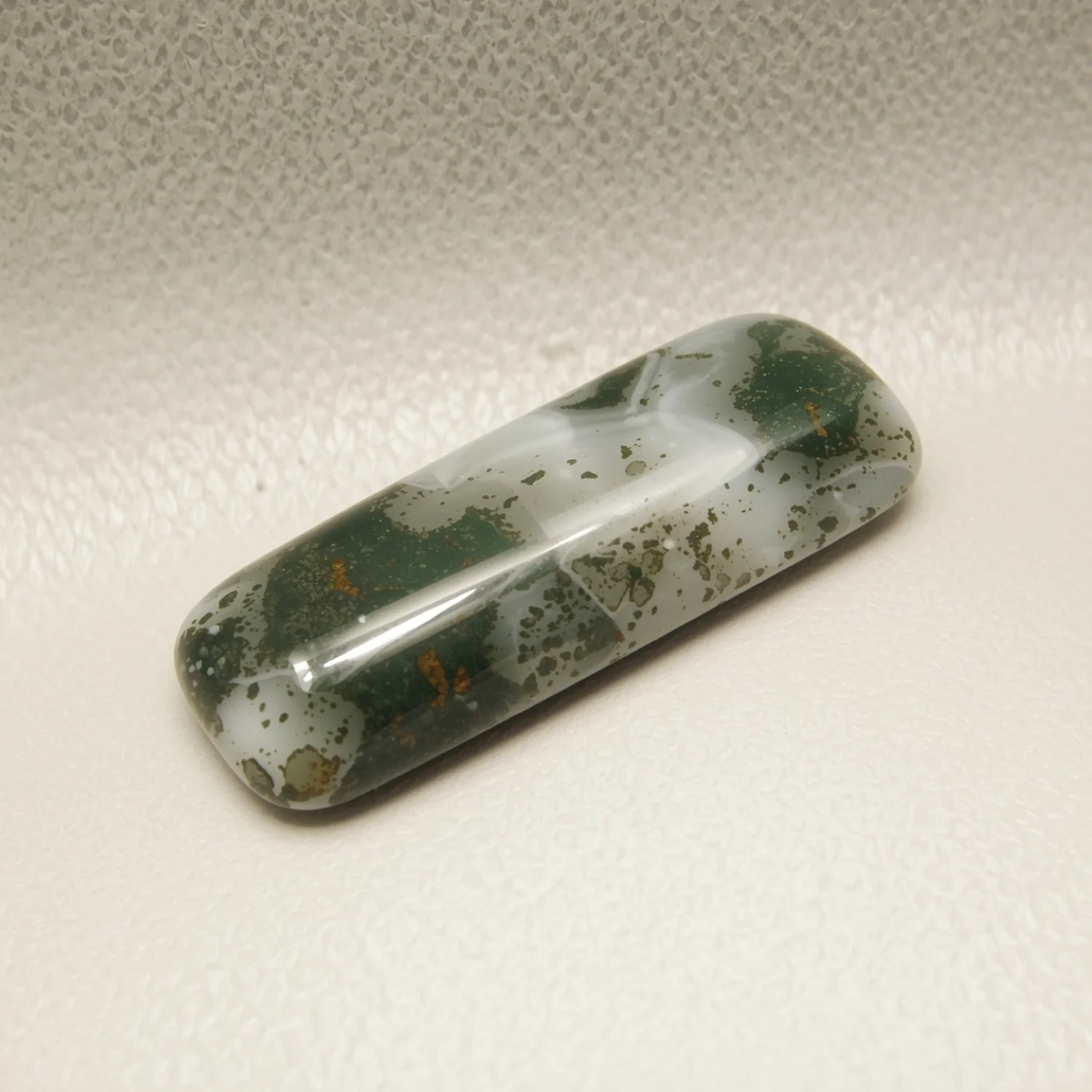 Moss Agate 1PC Medium 7x14 MM Baguette Cabochon Green High-Quality semi Precious Precious Gemstone - Image 2