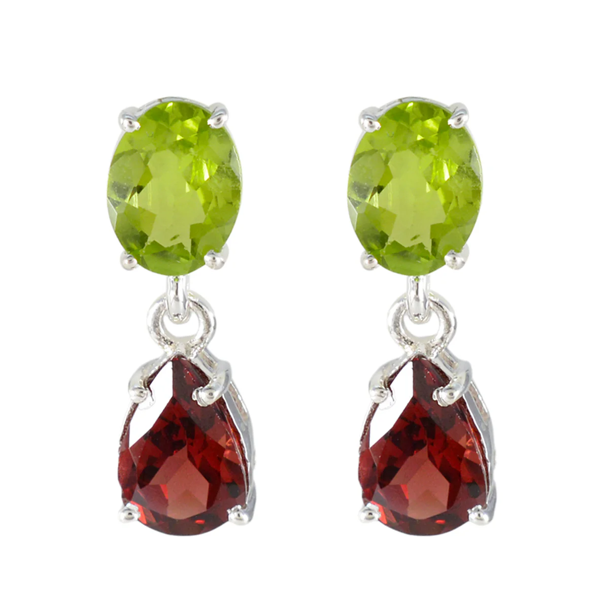 Multi American Amandaa multiple Stud multicolor 92.5 Silver Earring