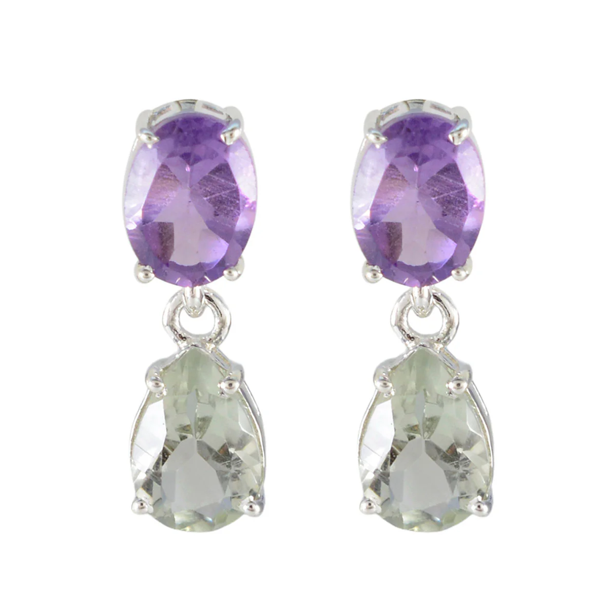 Multi American Rileya multiple Stud multicolor Silver Earring