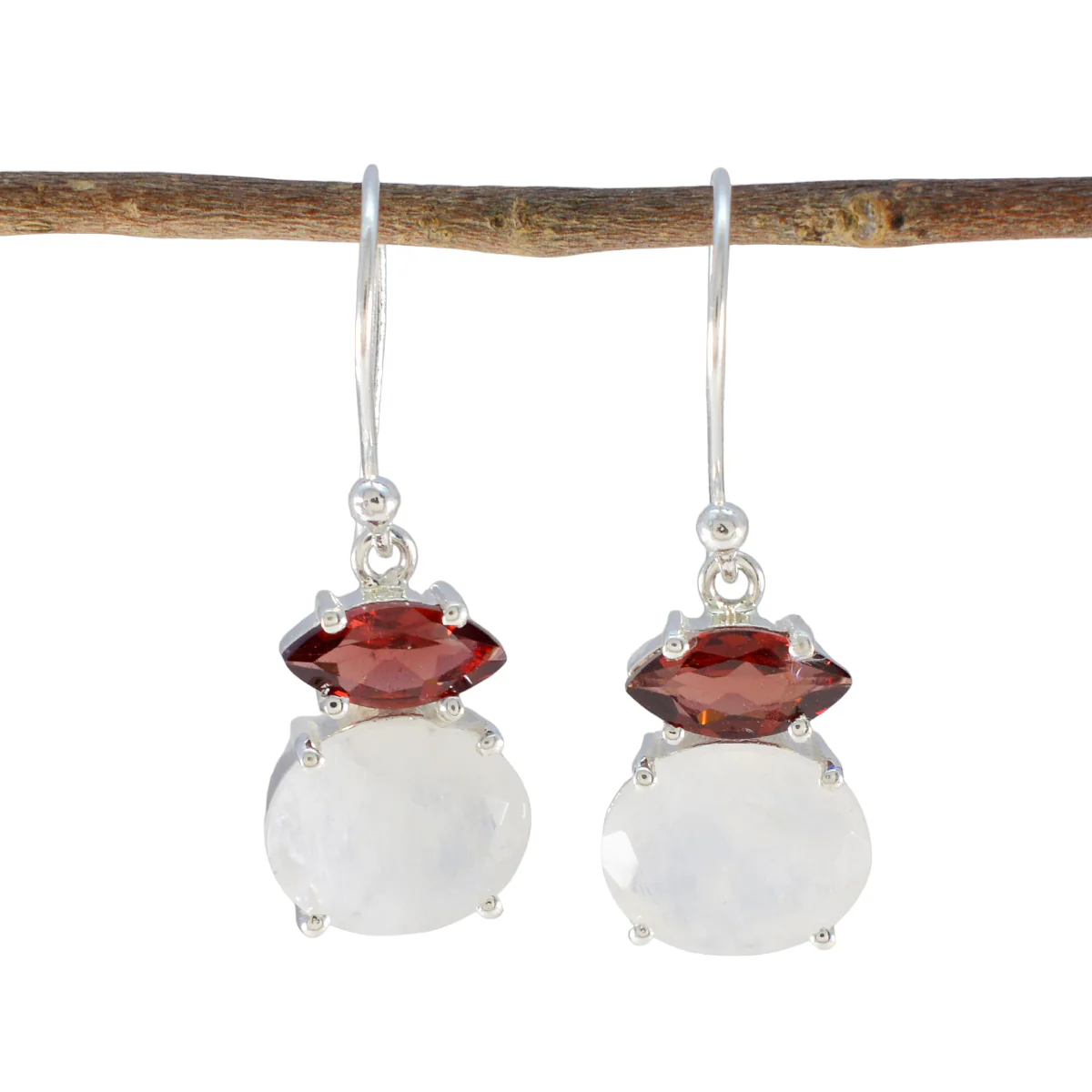 Multi Australian Haruka multiple Dangle multicolor 925 Silver Earring