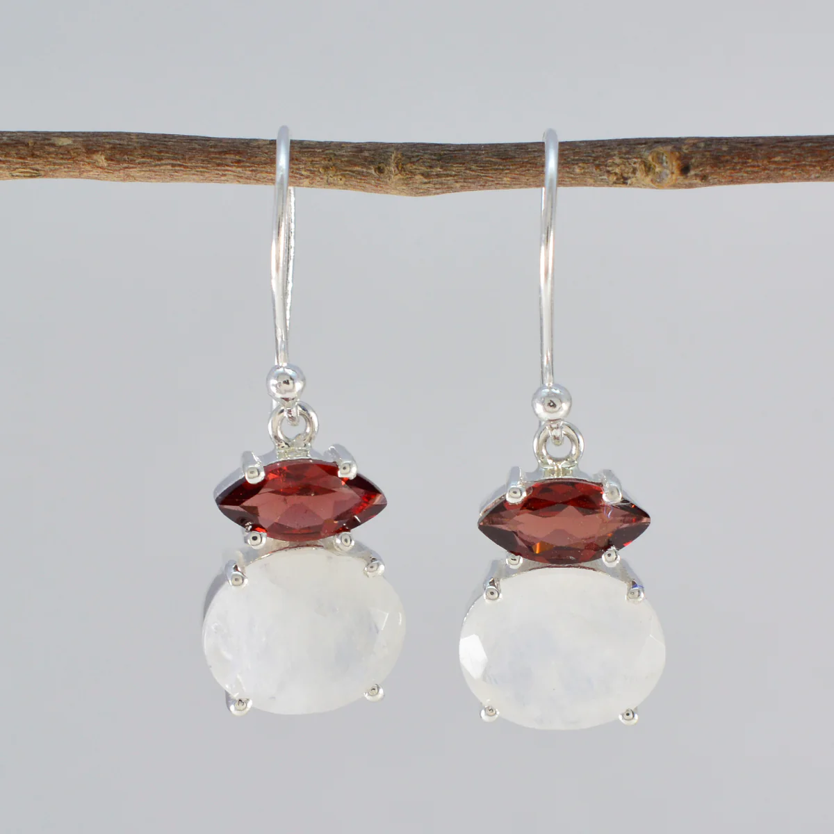 Multi Australian Haruka multiple Dangle multicolor 925 Silver Earring - Image 2