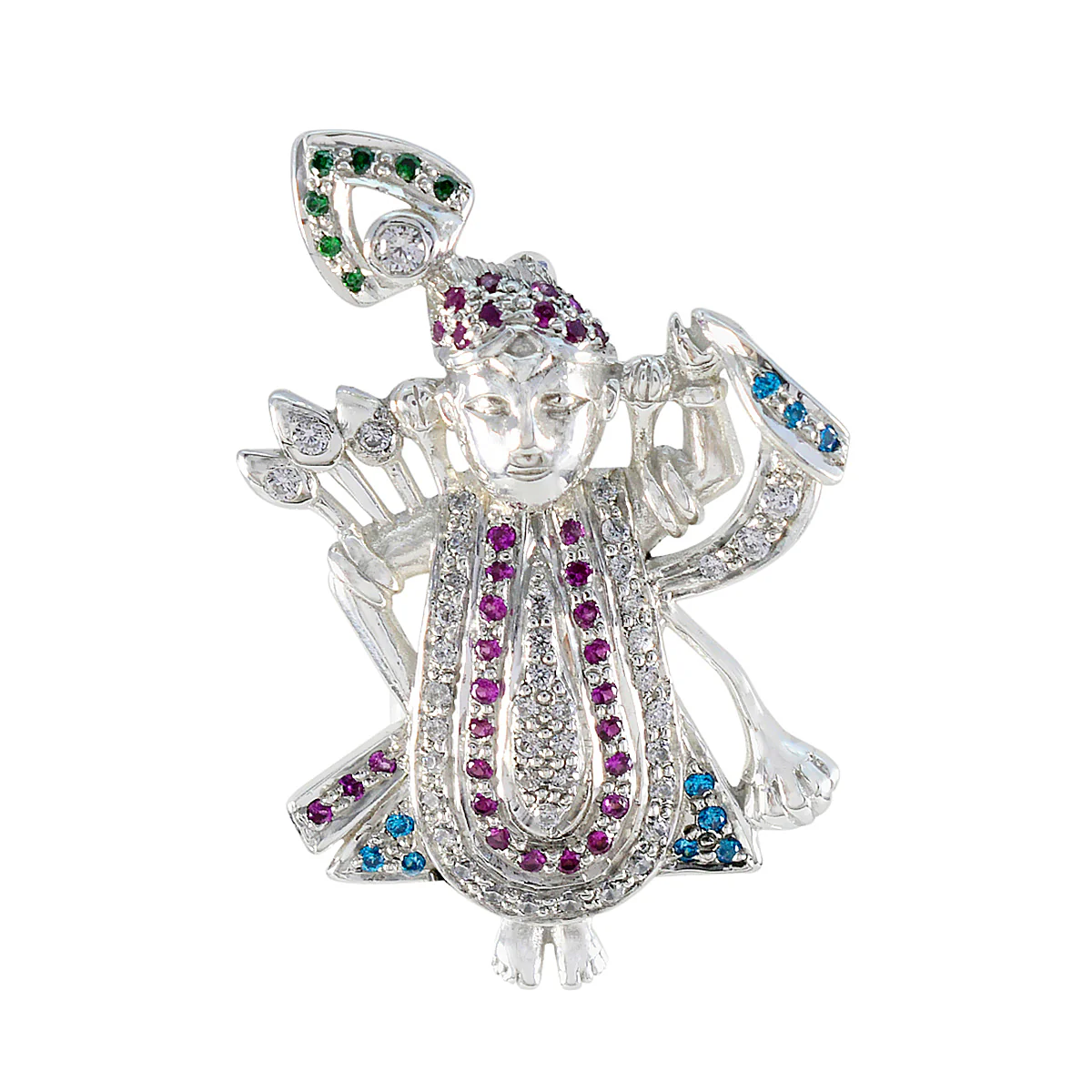 Multi CZ Dainty Australian Sterling Silver multiple Zoey Heart multicolor Pendant Jewellery