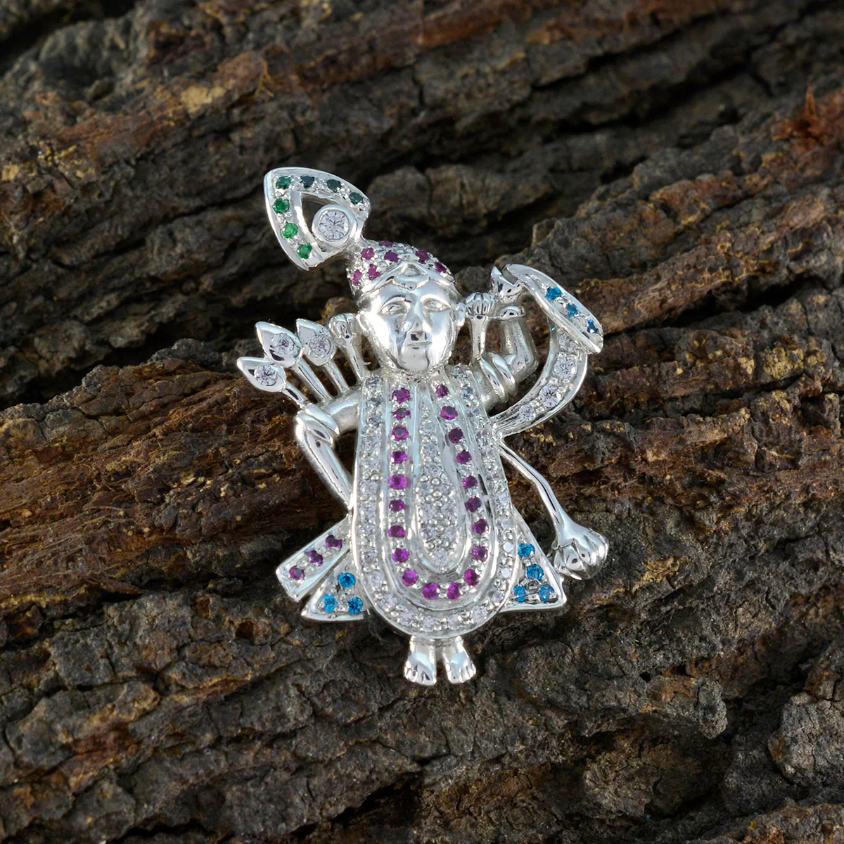 Multi CZ Dainty Australian Sterling Silver multiple Zoey Heart multicolor Pendant Jewellery - Image 3