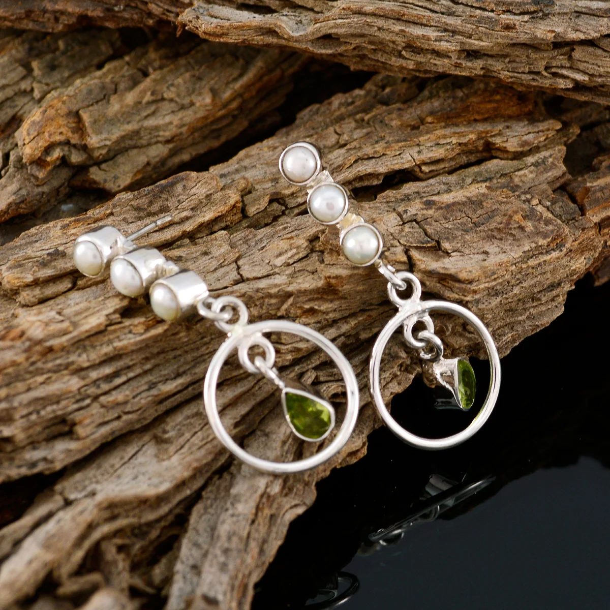 Multi German Evelyn multiple Dangle multicolor Sterling Silver Earring - Image 3