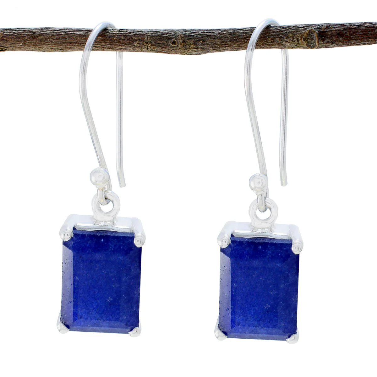 Multi German Olivia Solitaire Dangle multicolor Silver Earring