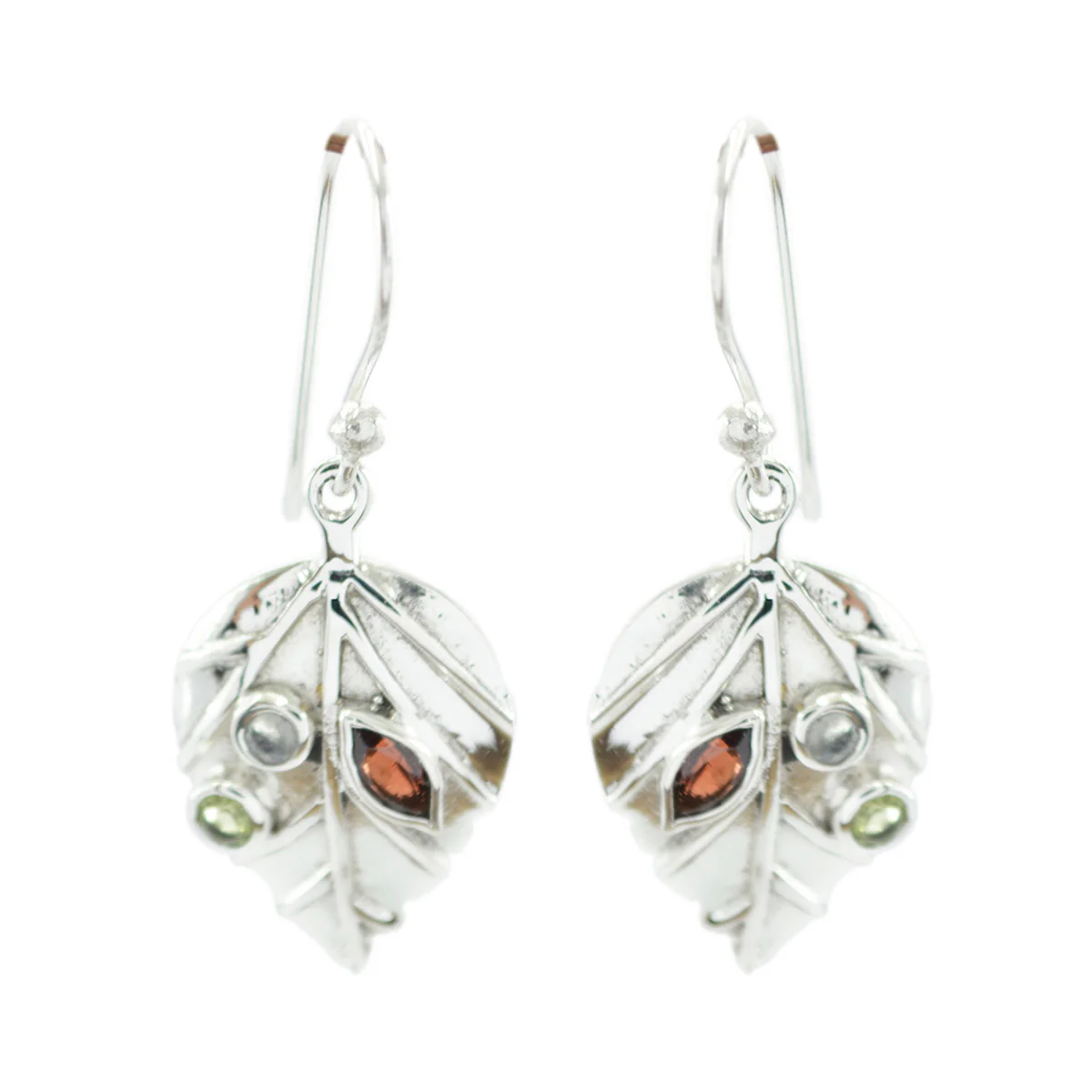 Multi Mexican Emilia multiple Dangle multicolor 925 Sterling Silver Earring