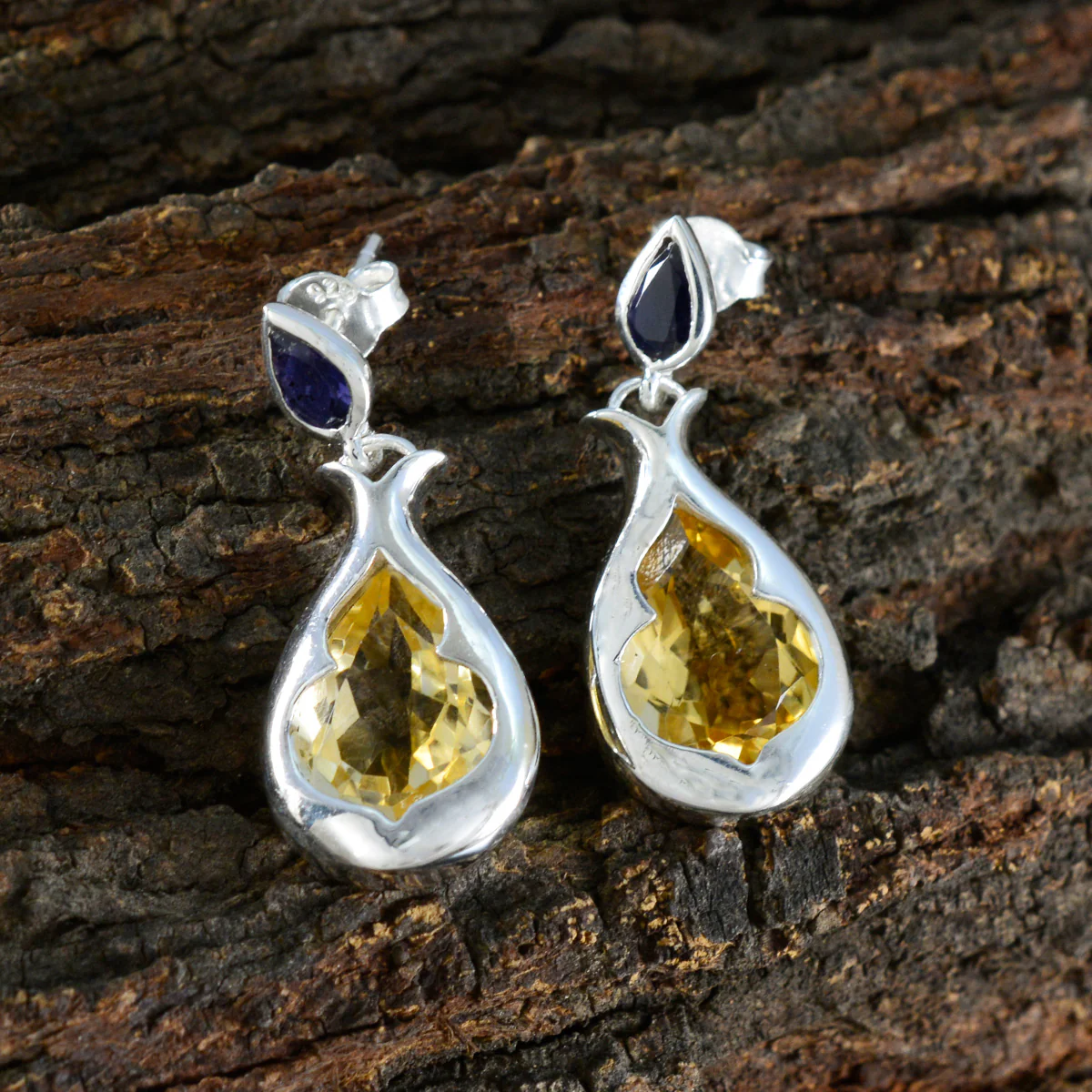 Multi Mexican Genesis Toi et Moi Stud multicolor Sterling Silver Earring - Image 3