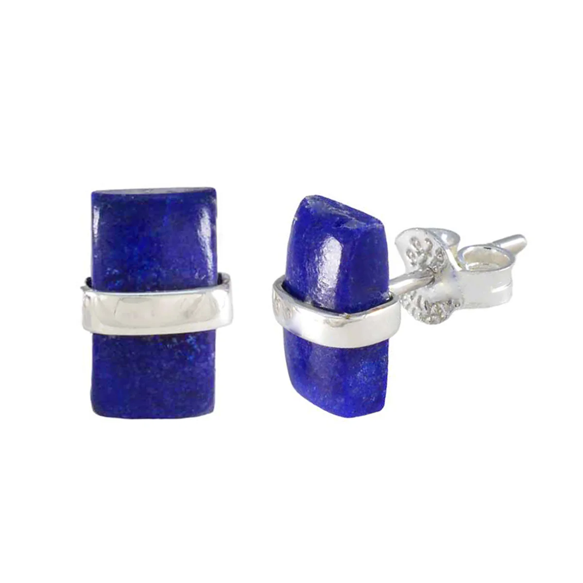 Multi Mexican Mila Solitaire Stud multicolor Silver Earring - Image 2