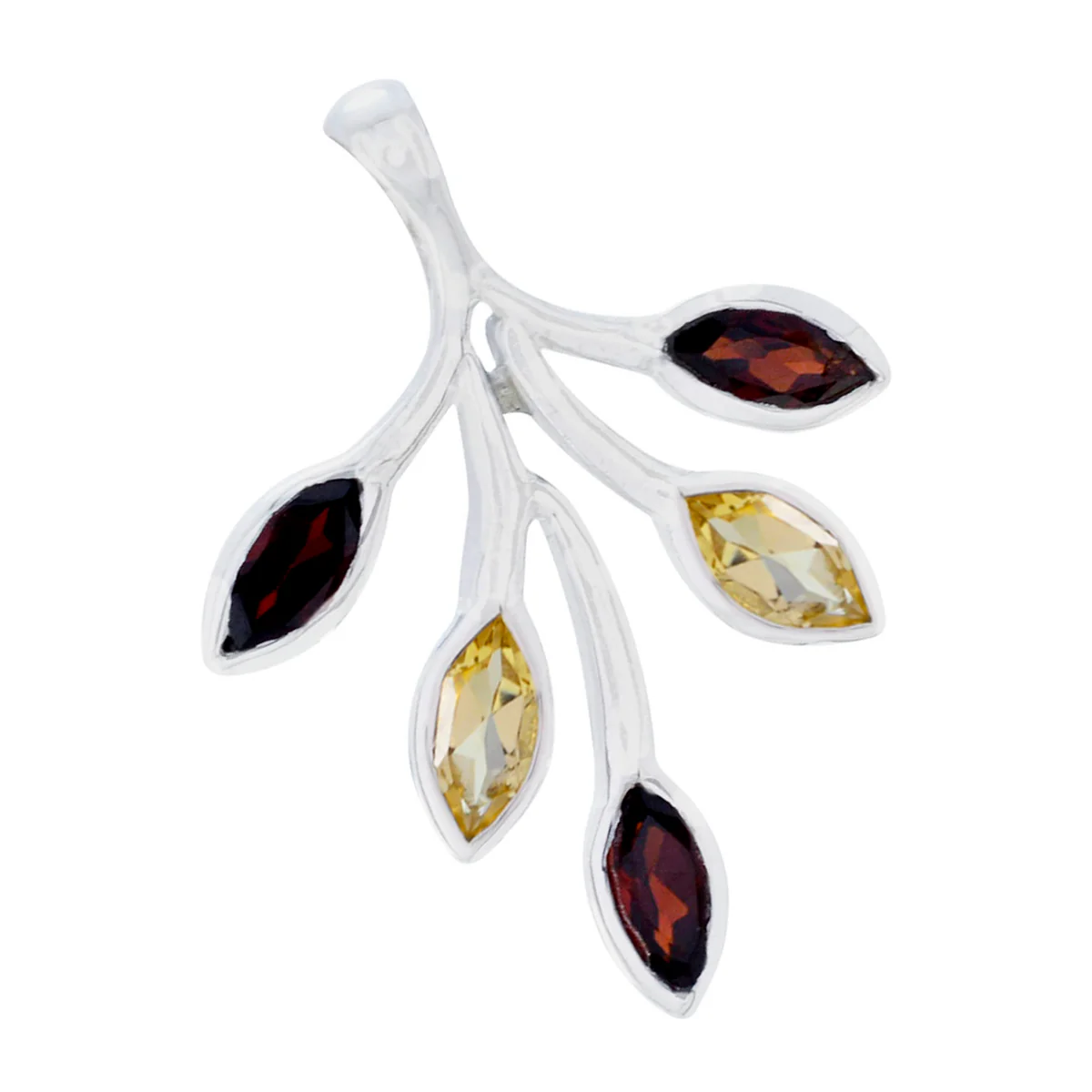Multi Stone Eye-catching American Silver Penta Sofía Romantic multicolor Pendant Jewelry - Image 2