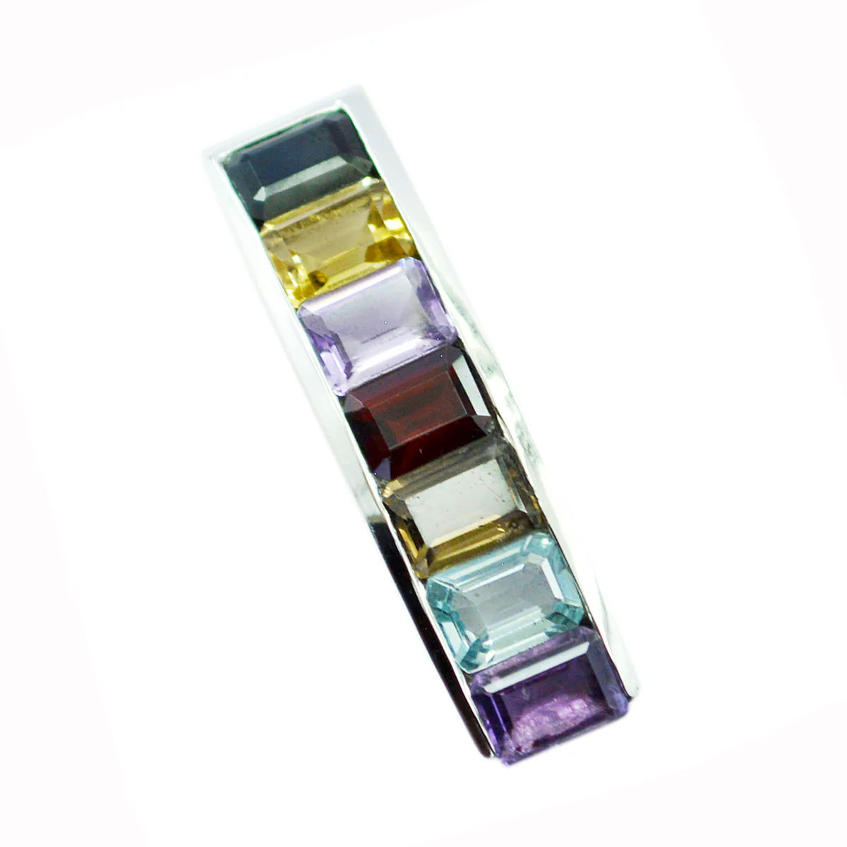 Multi Stone Eye-catching Turkish 925 Silver multiple Andrea Graceful multicolor Pendant Jewelry