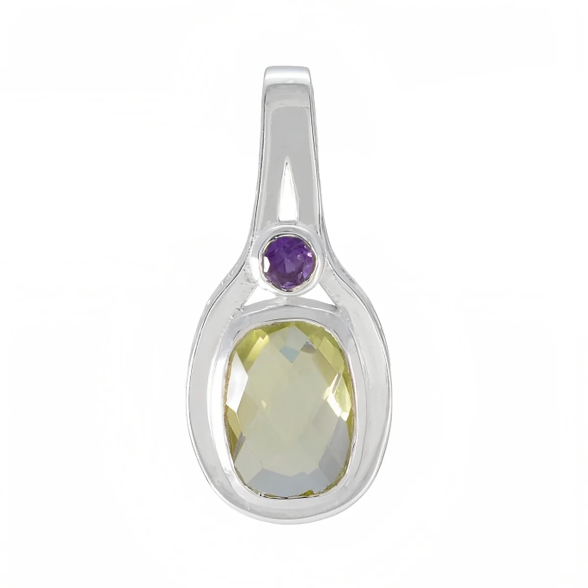 Multi Stone Featherlight Mexican 925 Silver Toi et Moi Isabella Graceful multicolor Pendant Jewelry - Image 2