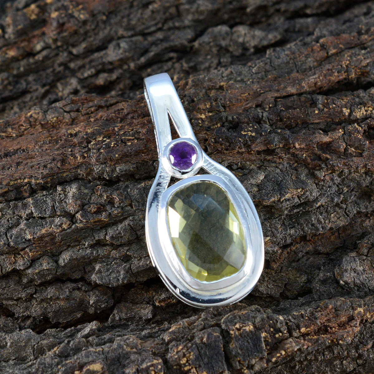 Multi Stone Featherlight Mexican 925 Silver Toi et Moi Isabella Graceful multicolor Pendant Jewelry - Image 3
