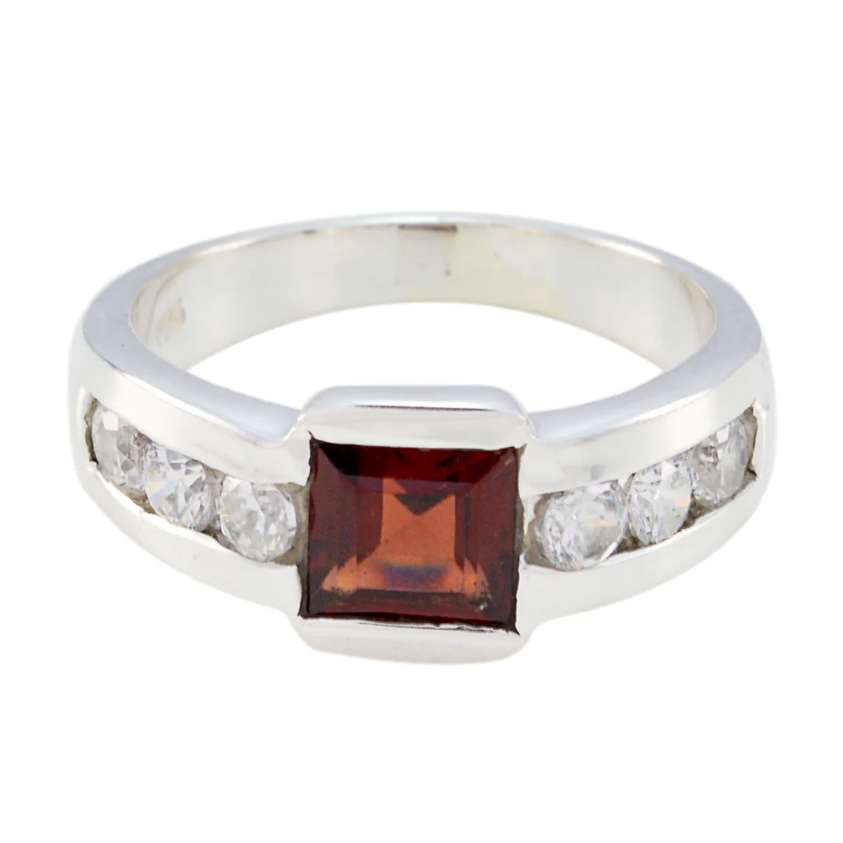 Multi Stone Halo Russian Sterling Silver multicolor Gemstone Eye-catching Trendy Ring Jewelry