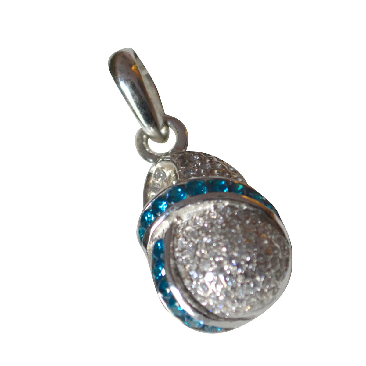 Multi Stone Whisper-thin Indian Silver multiple Aisha propsel multicolor Pendant Jewelry