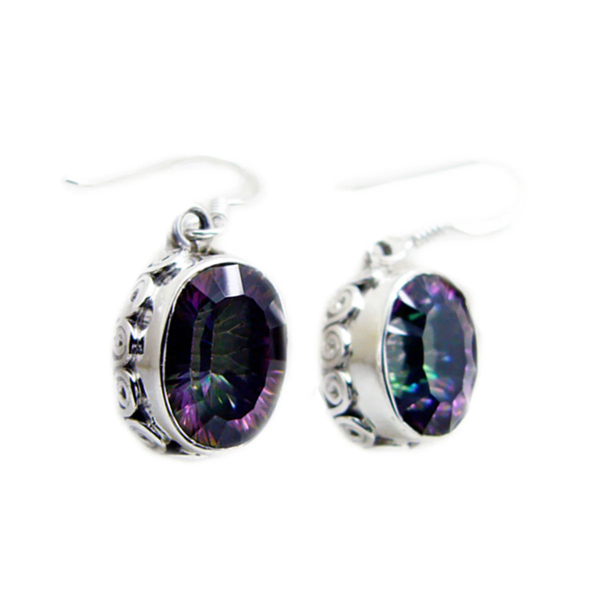 Mystic Quartz American Soo-jin multiple Dangle multicolor 925 Silver Earring