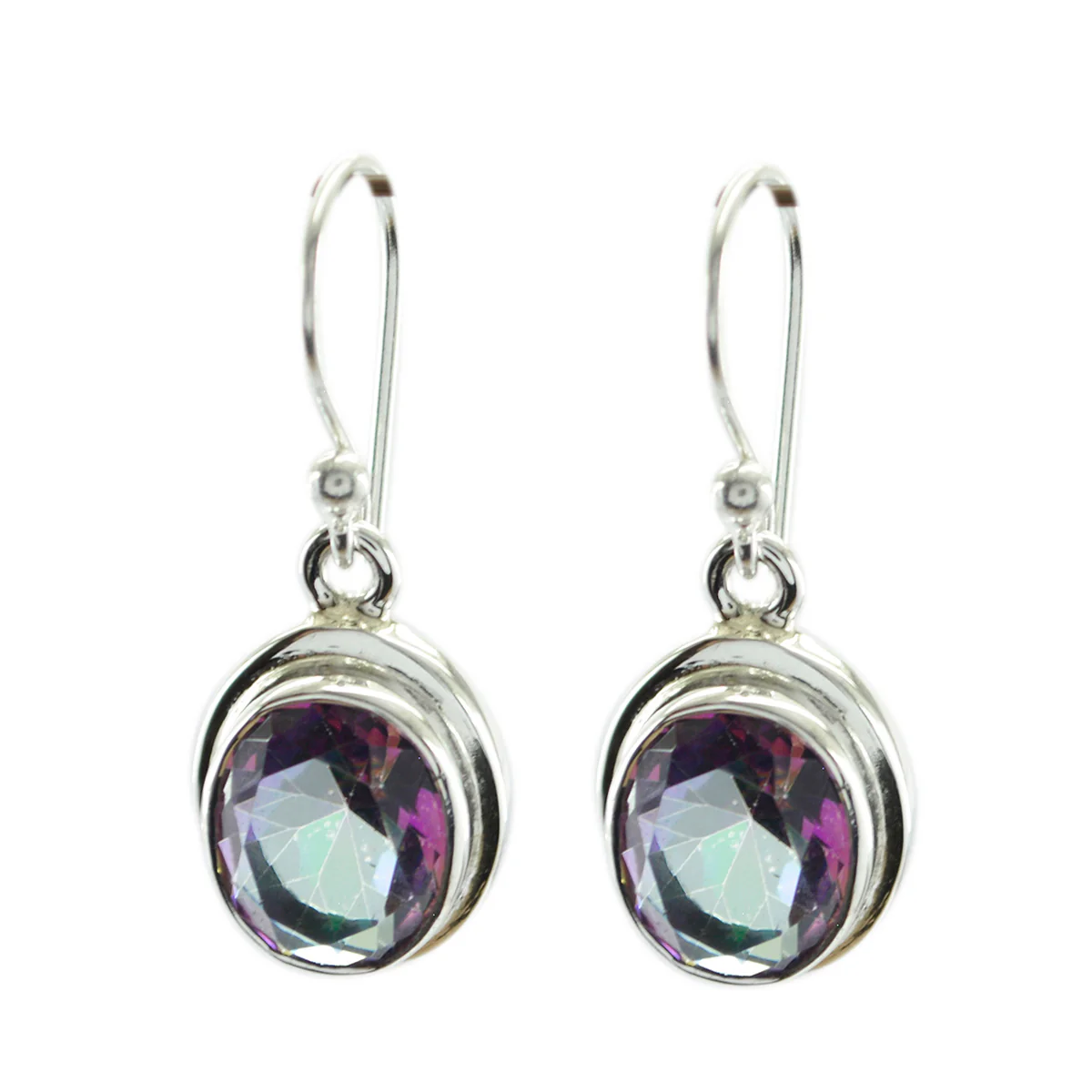 Mystic Quartz Moroccan Sofia multiple Dangle multicolor 925 Sterling Silver Earring
