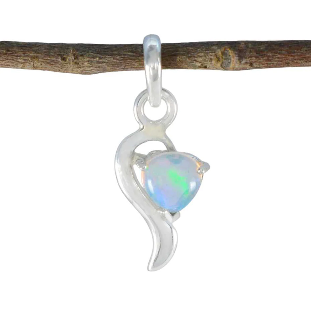 Opal Minimalist Japanese 92.5 Silver Solitaire Yuna valentine White Pendant Jewellery