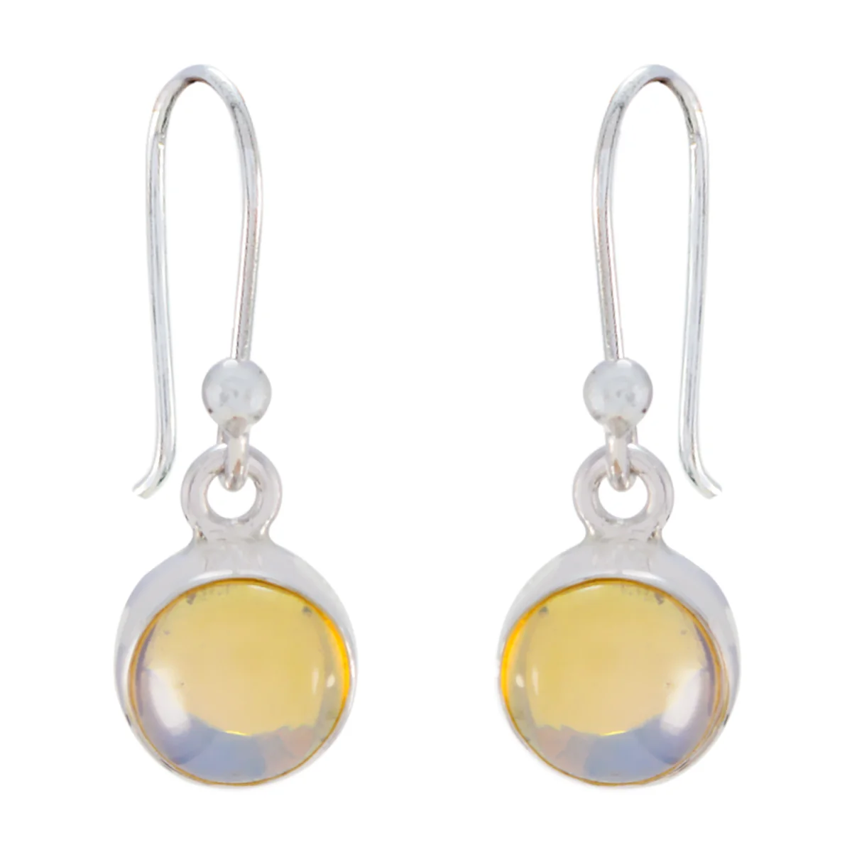 Opal Russian Carolina multiple Dangle White Silver Earring