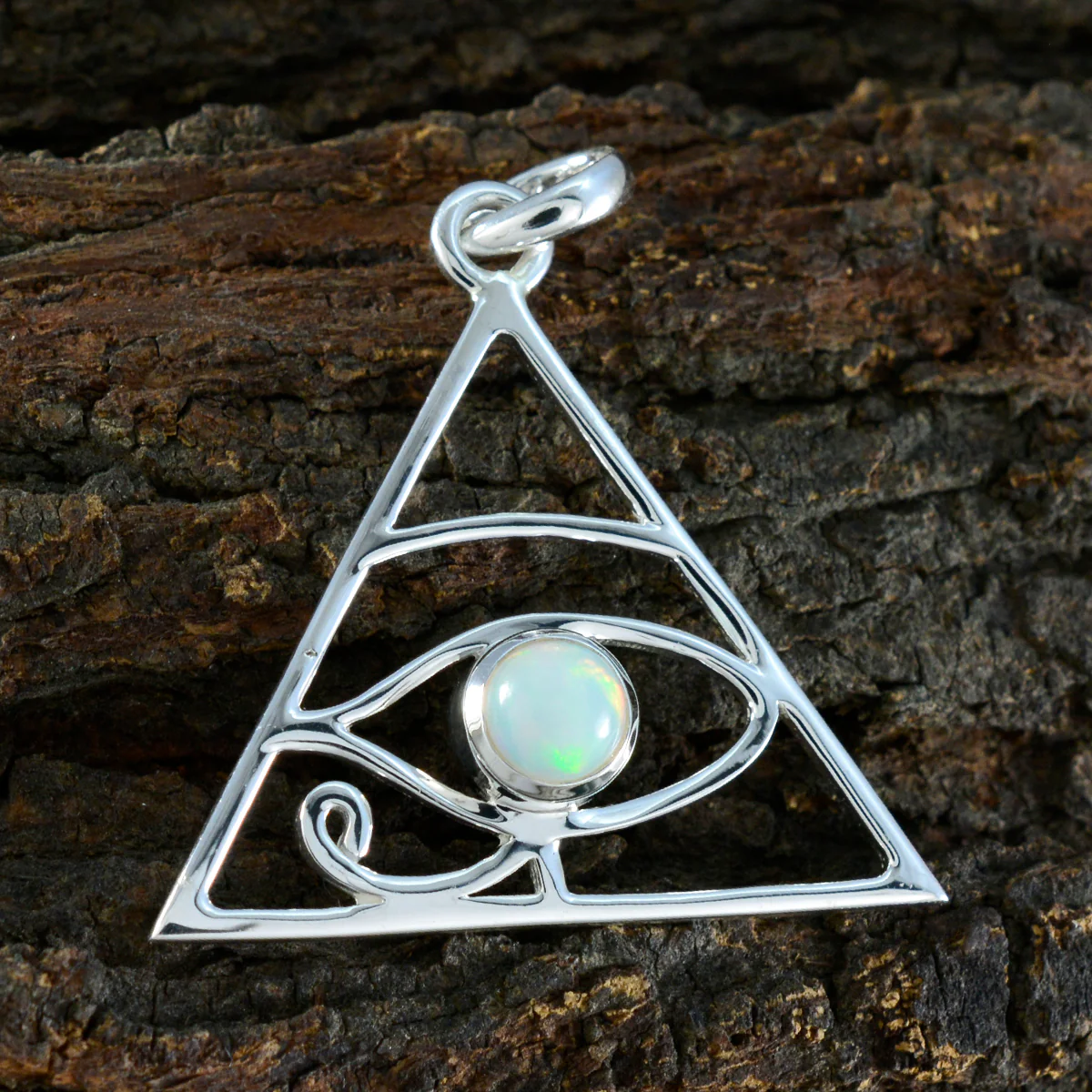 Opal Whisper-thin Italian Sterling Silver Solitaire Isadora Rope-Wire White Pendant Jewellery - Image 2