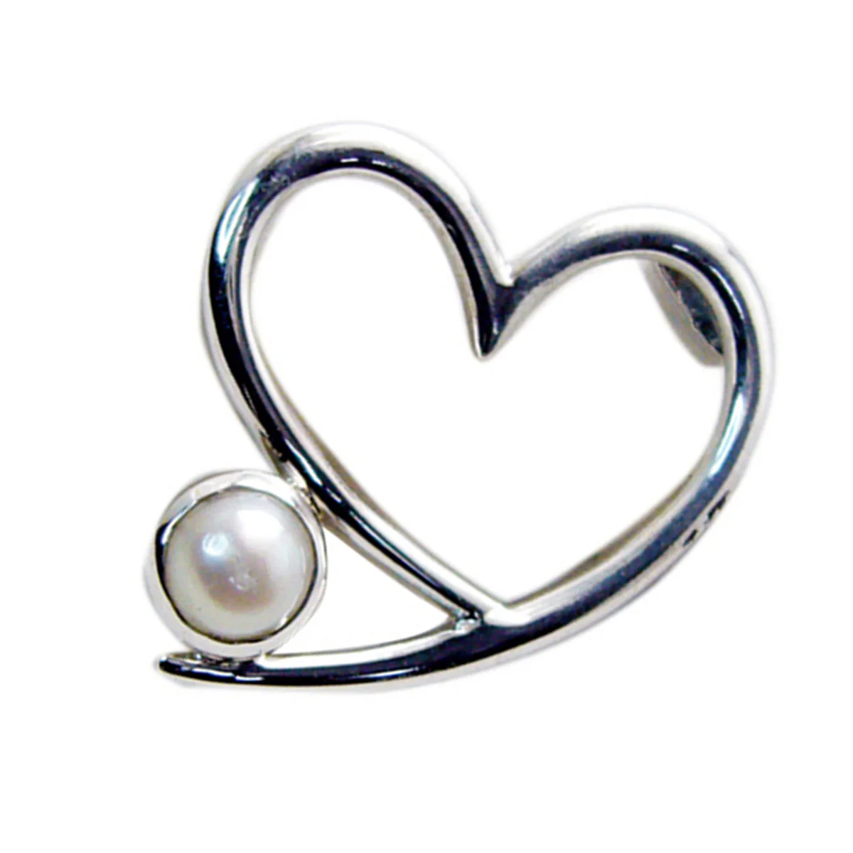 Pearl Featherlight Egyptian Sterling Silver Solitaire Isabella Modern White Pendant Jewellery - Image 3