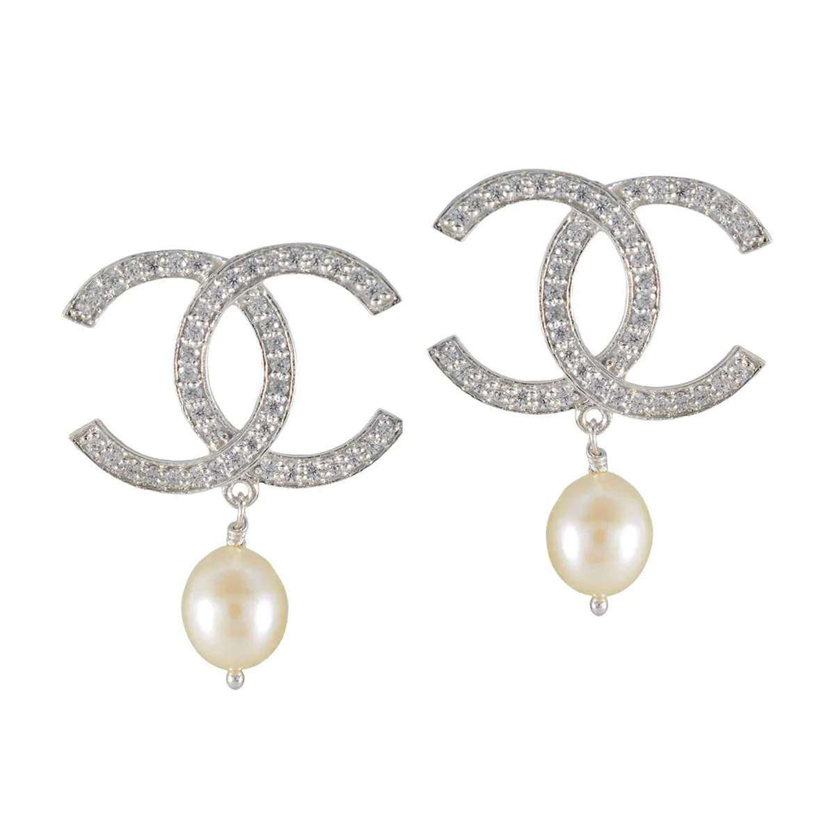 Pearl Korean Daniela multiple Stud White Sterling Silver Earring - Image 3