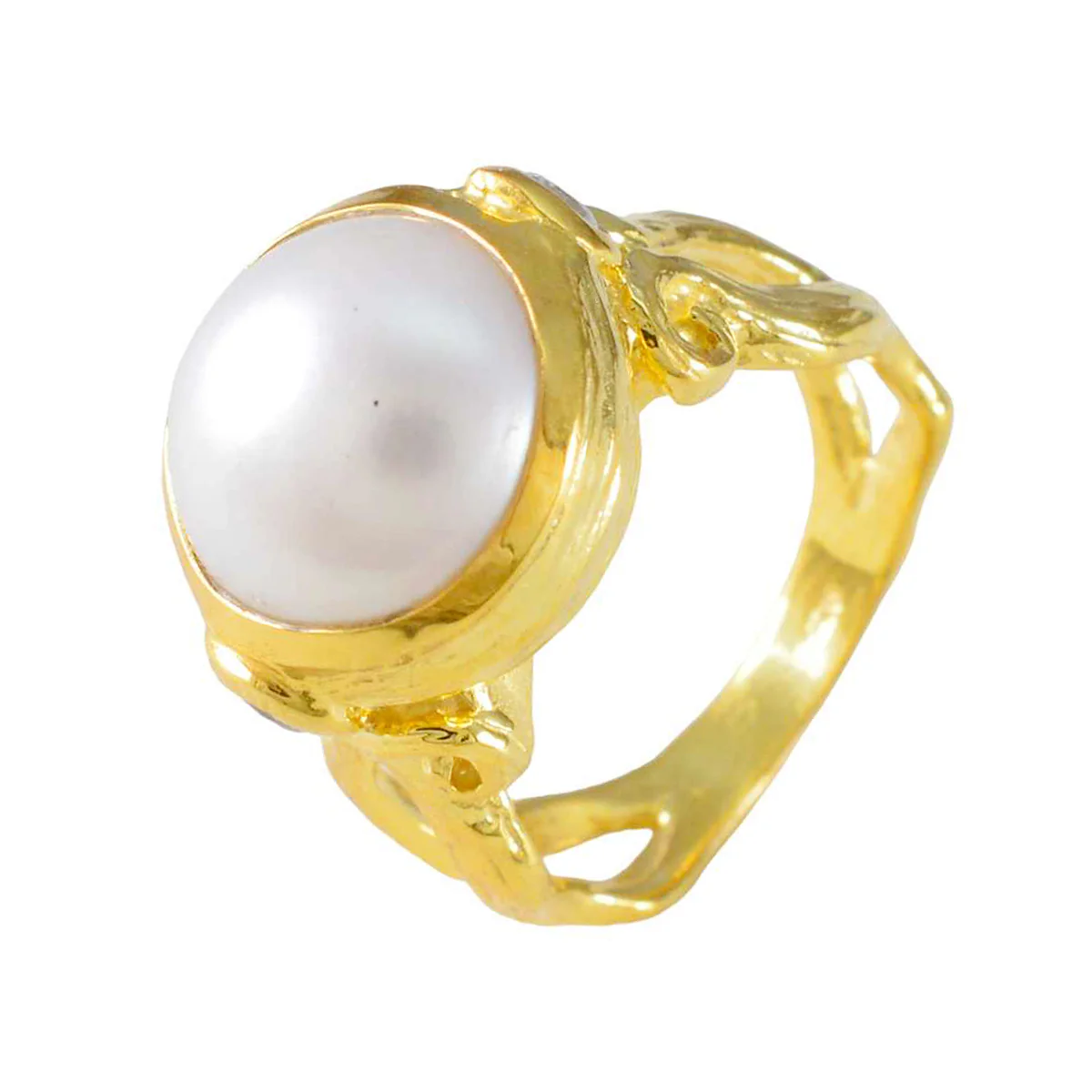 Pearl Solitaire Korean 925 Silver White Gemstones Versatile Luxurious Ring Jewellery - Image 2